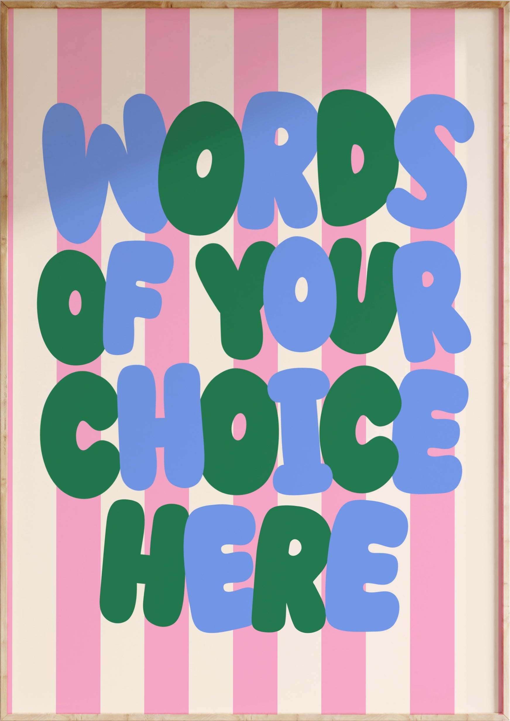 Striped Custom Art Print