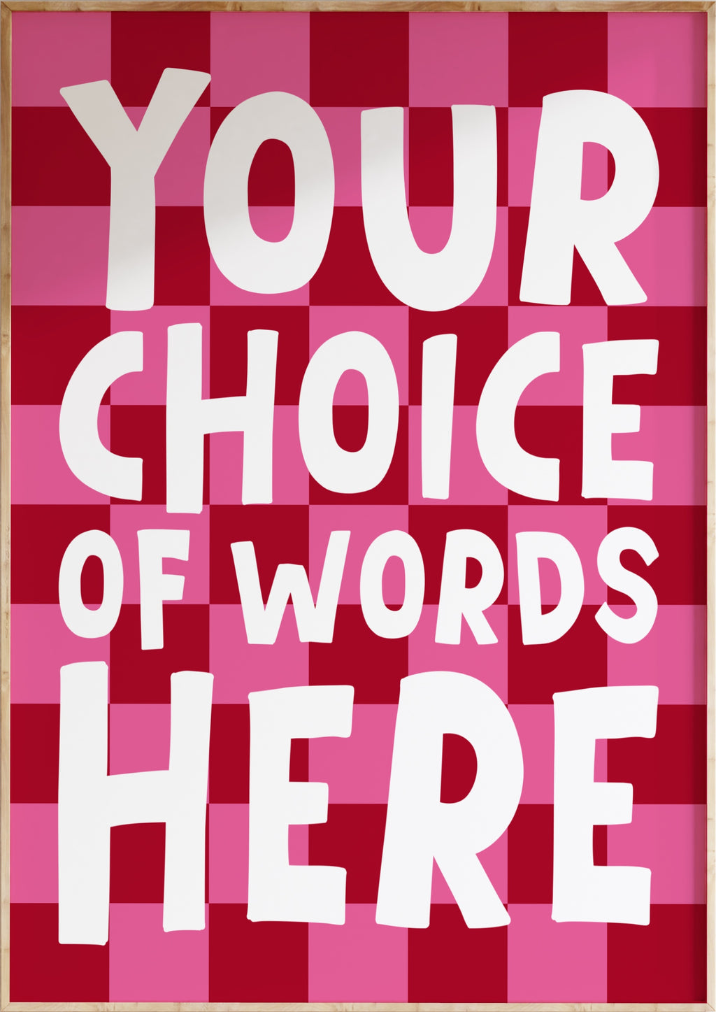 Checkerboard Custom Art Print