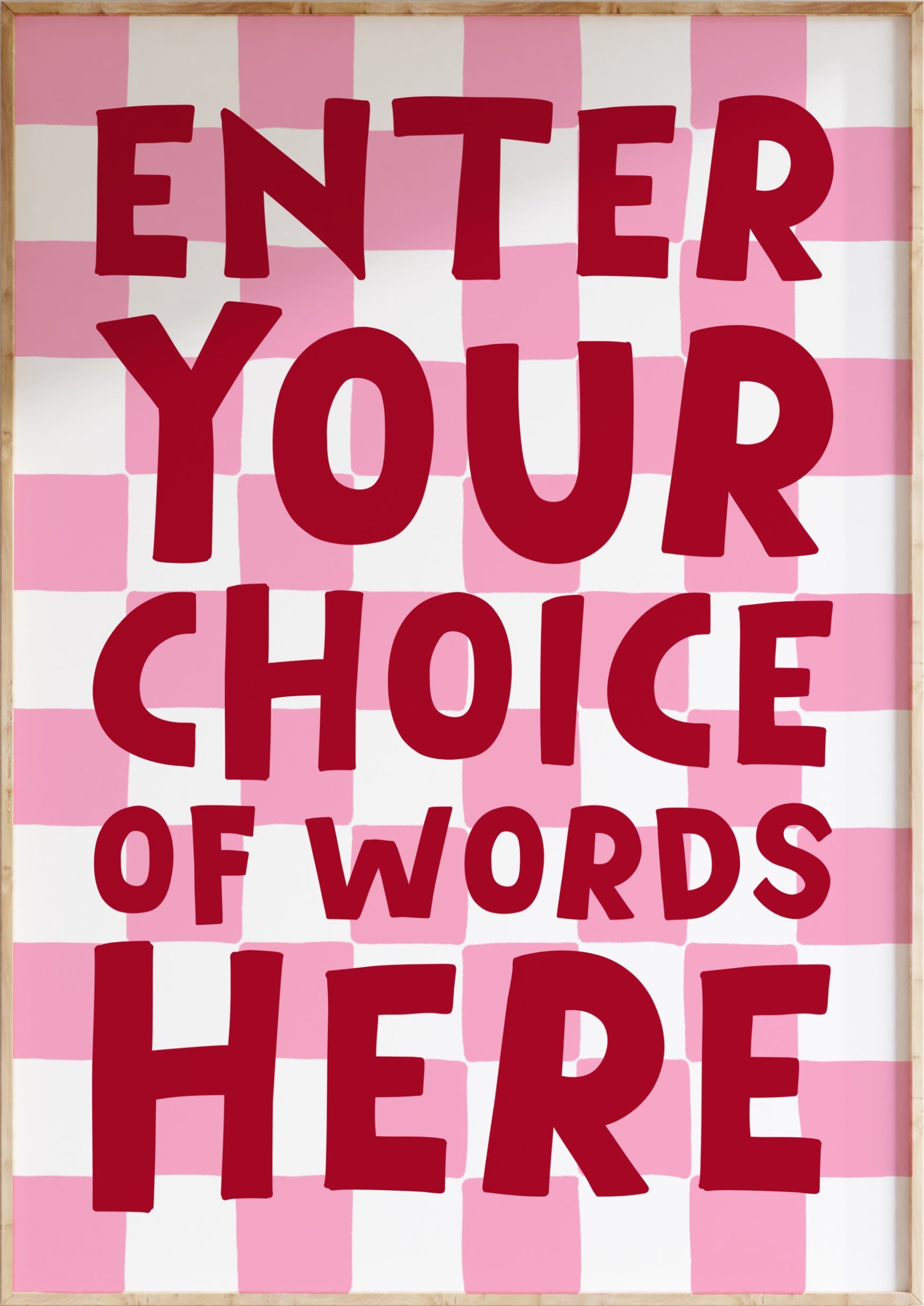 Checkerboard Custom Art Print