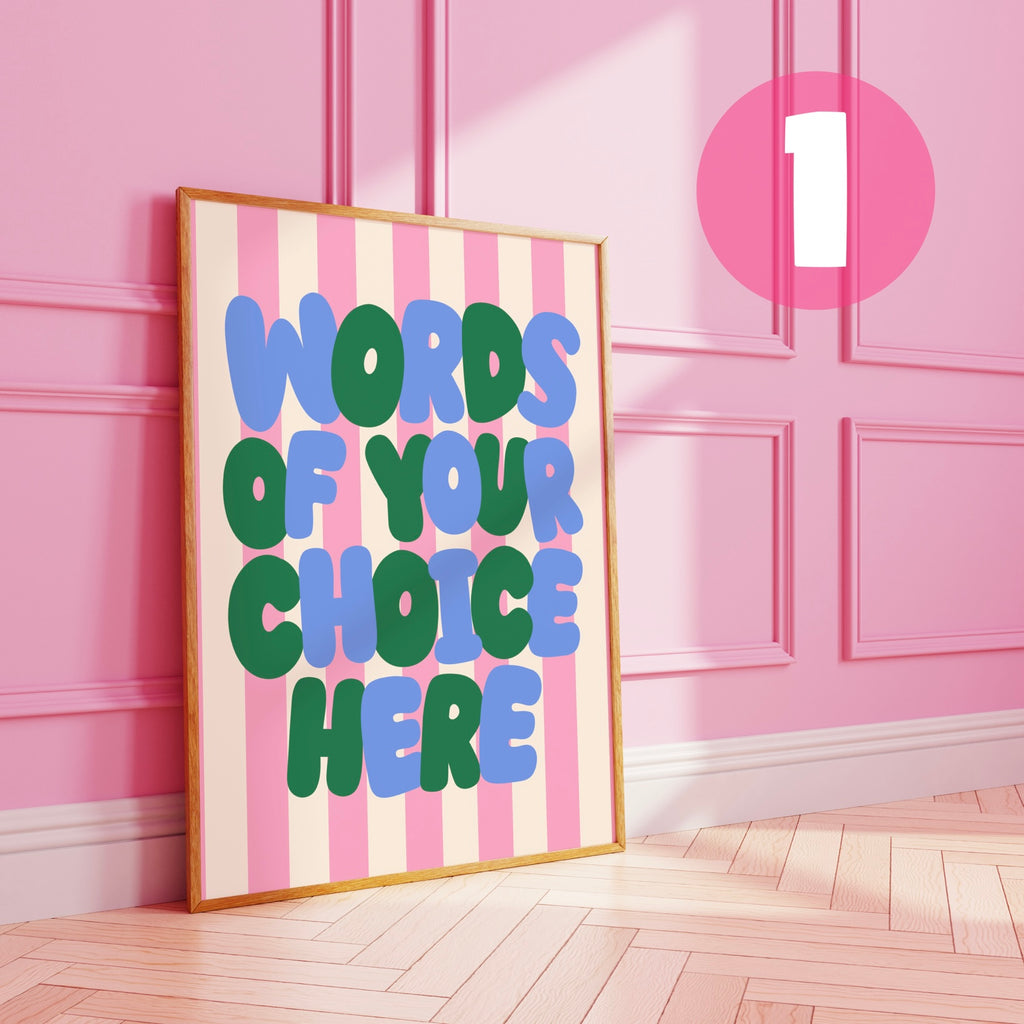 Striped Custom Art Print