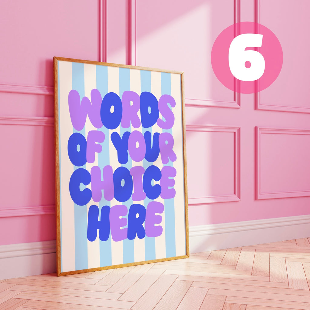 Striped Custom Art Print