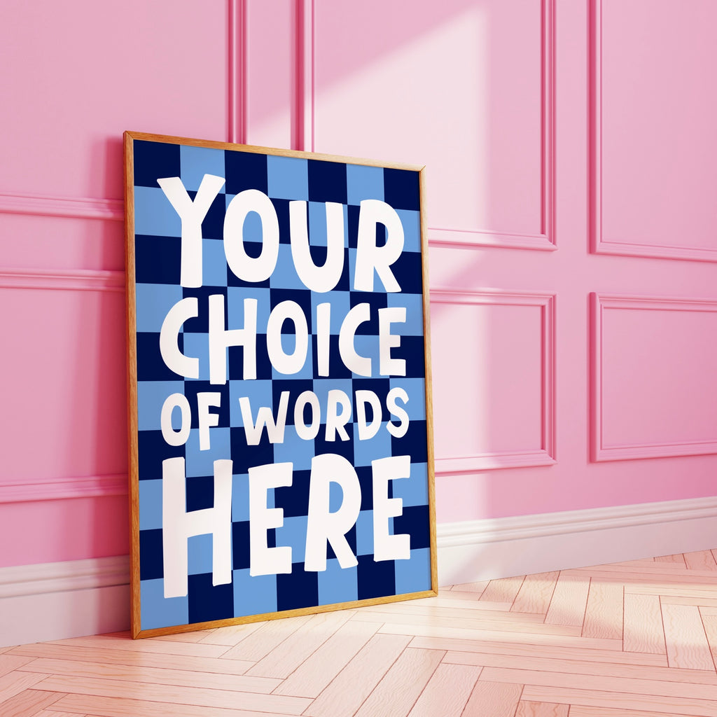 Checkerboard Custom Art Print