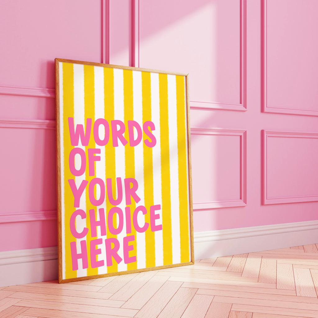Striped Custom Art Print
