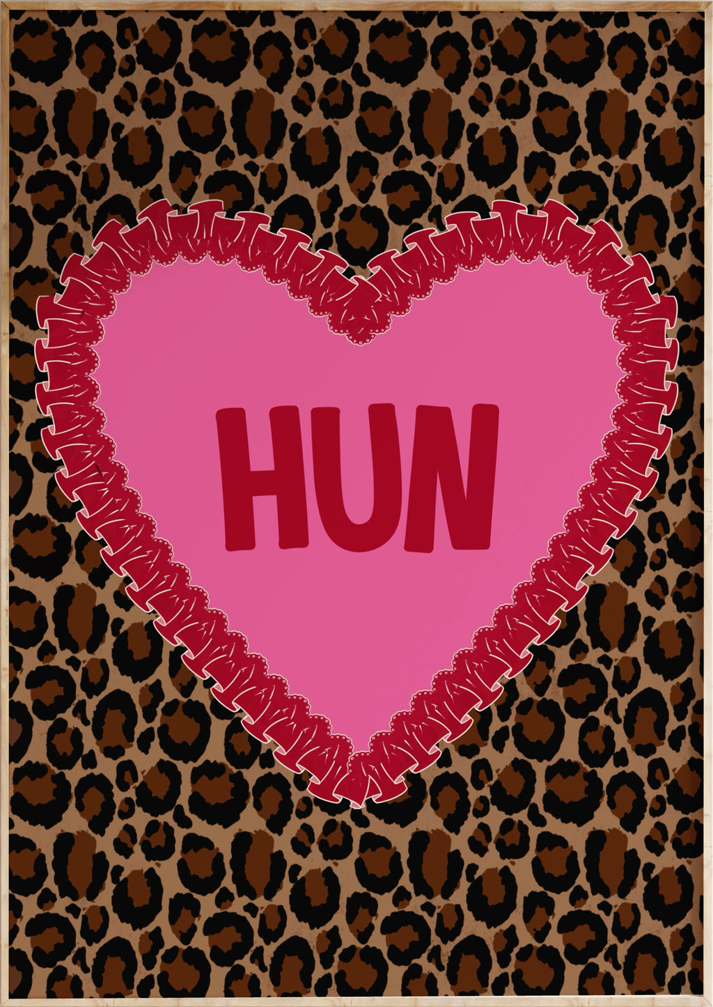 Leopard Hun Art Print