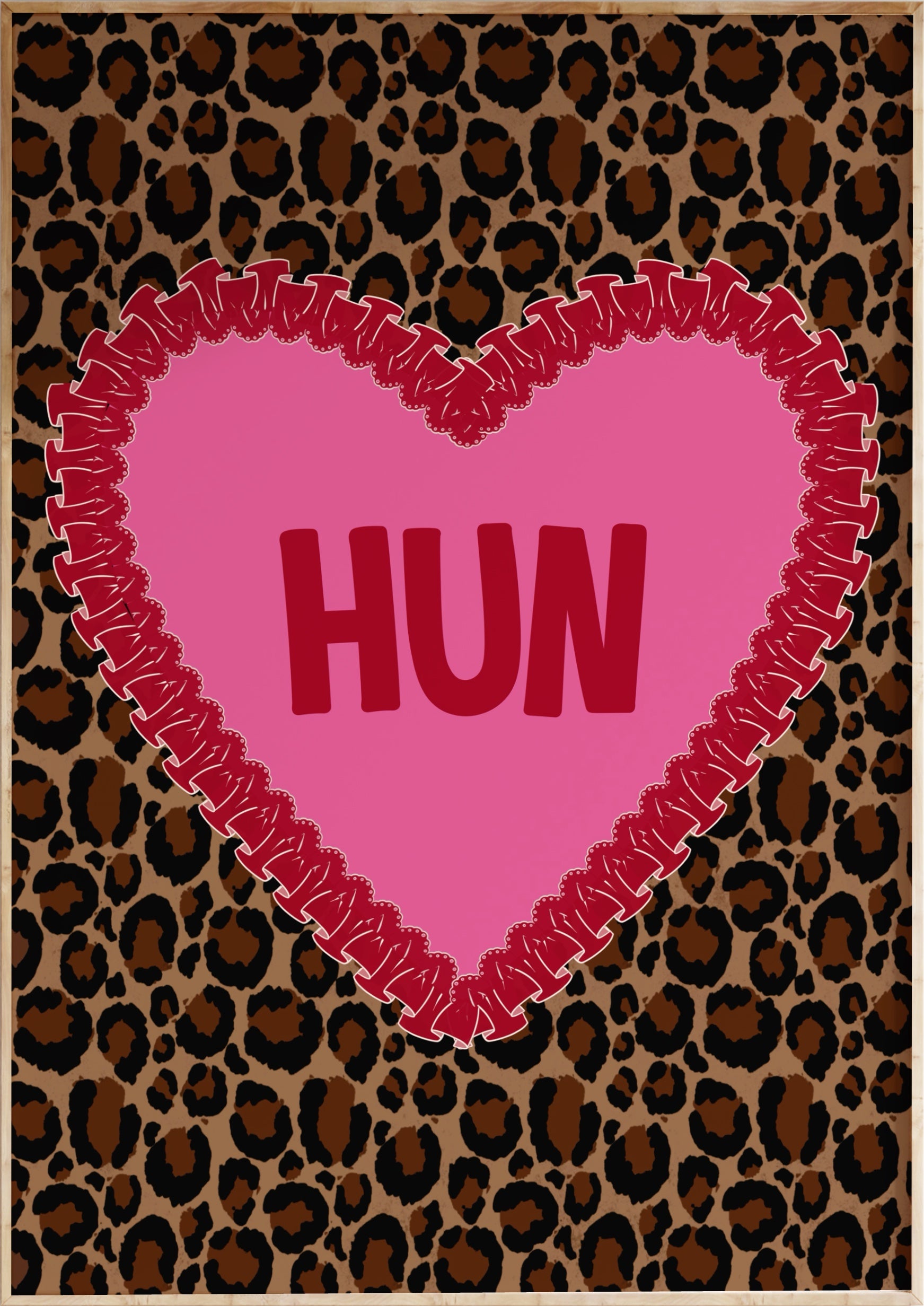 Leopard Hun Art Print