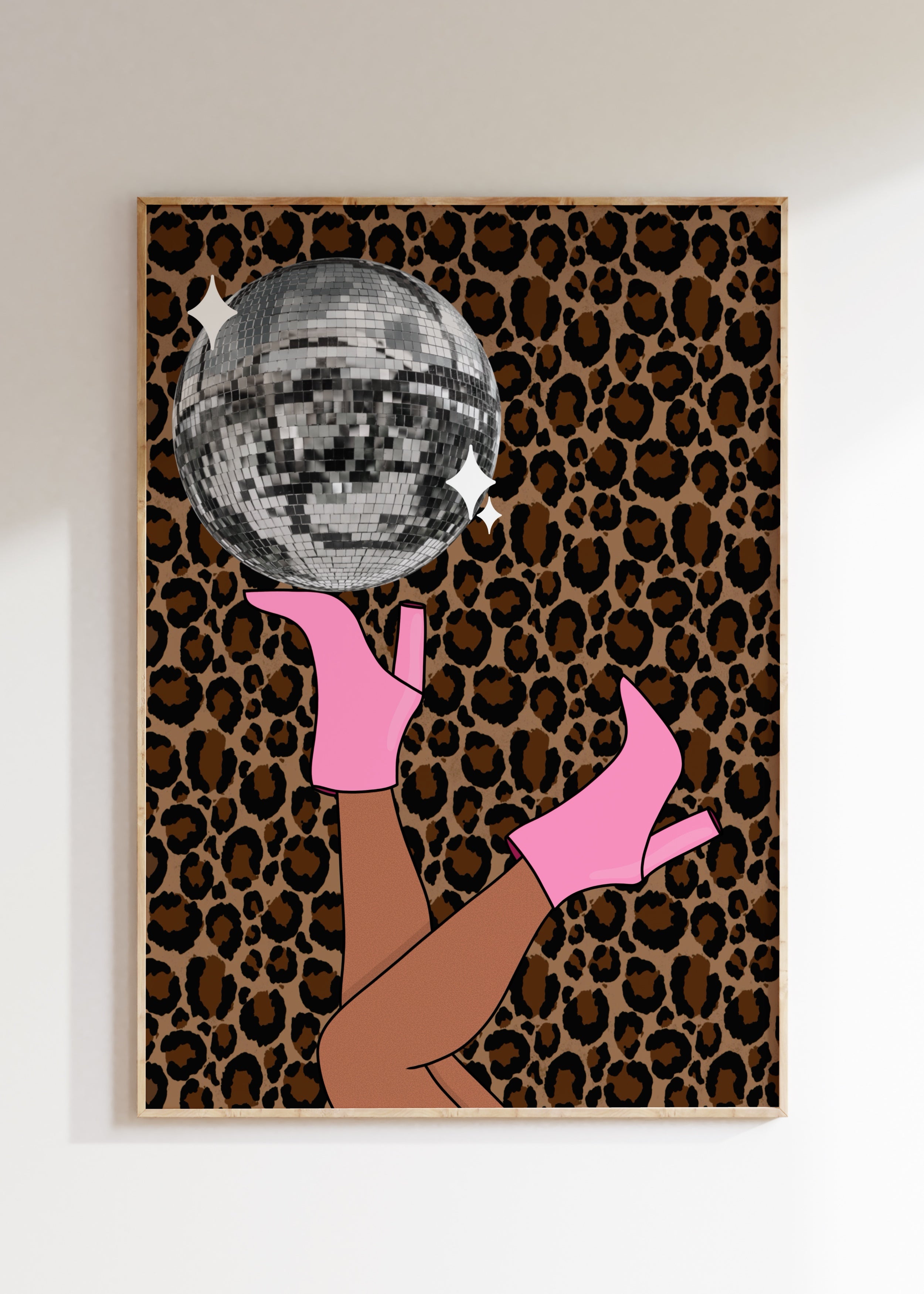 Leopard Disco Art Print