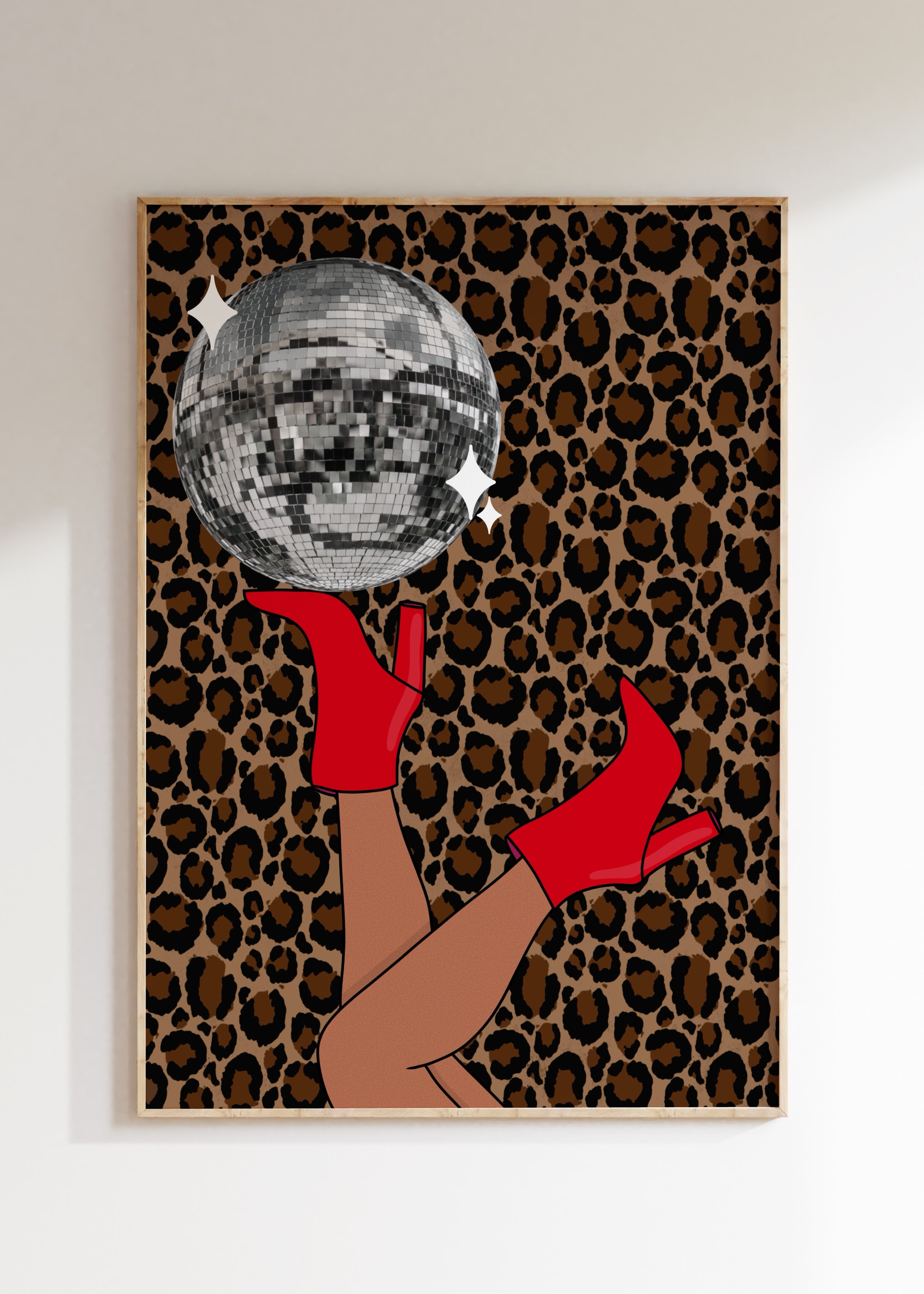 Leopard Disco Art Print