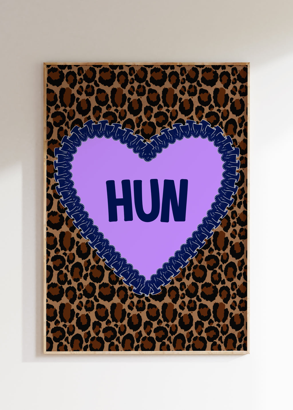 Leopard Hun Art Print