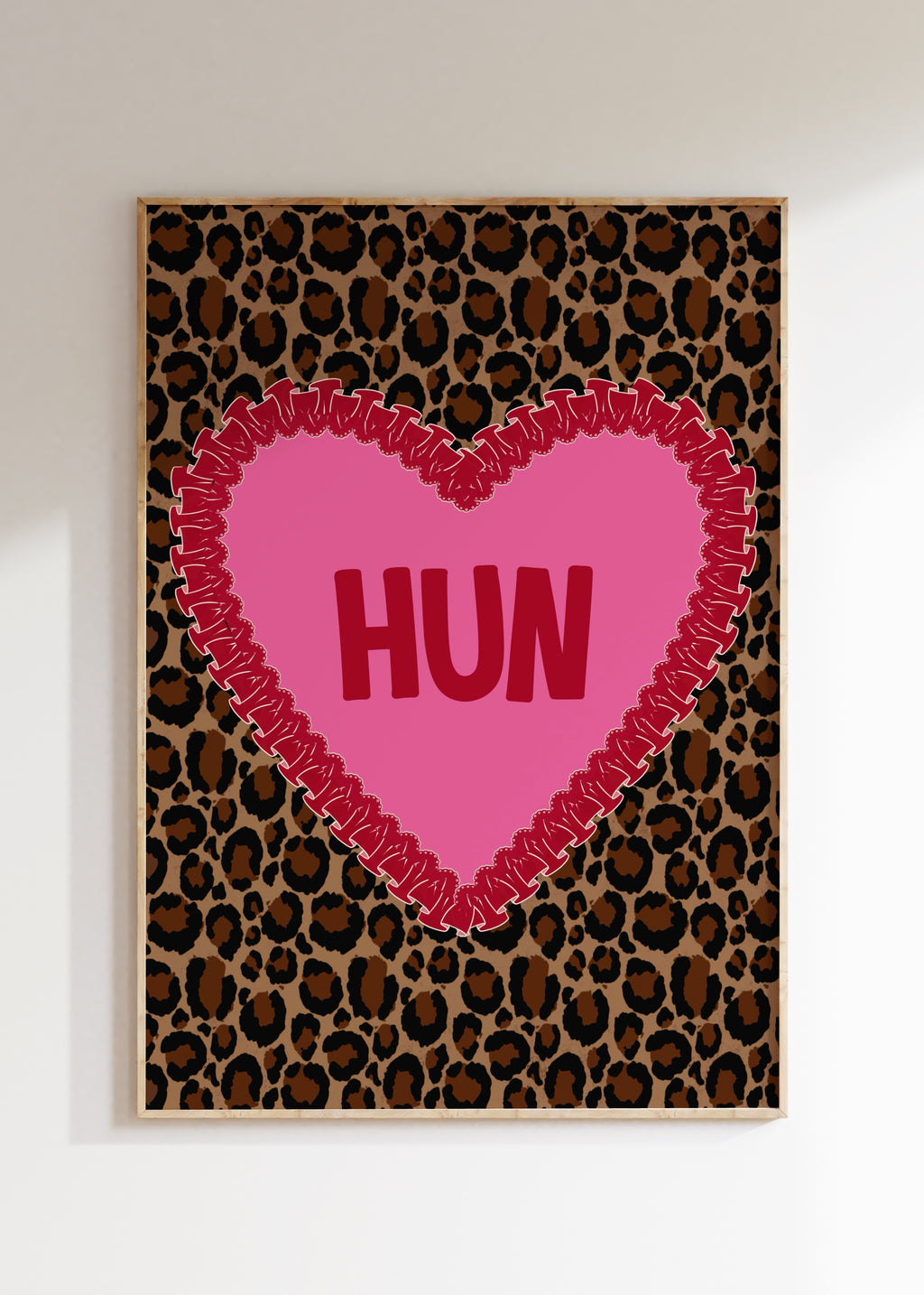 Leopard Hun Art Print