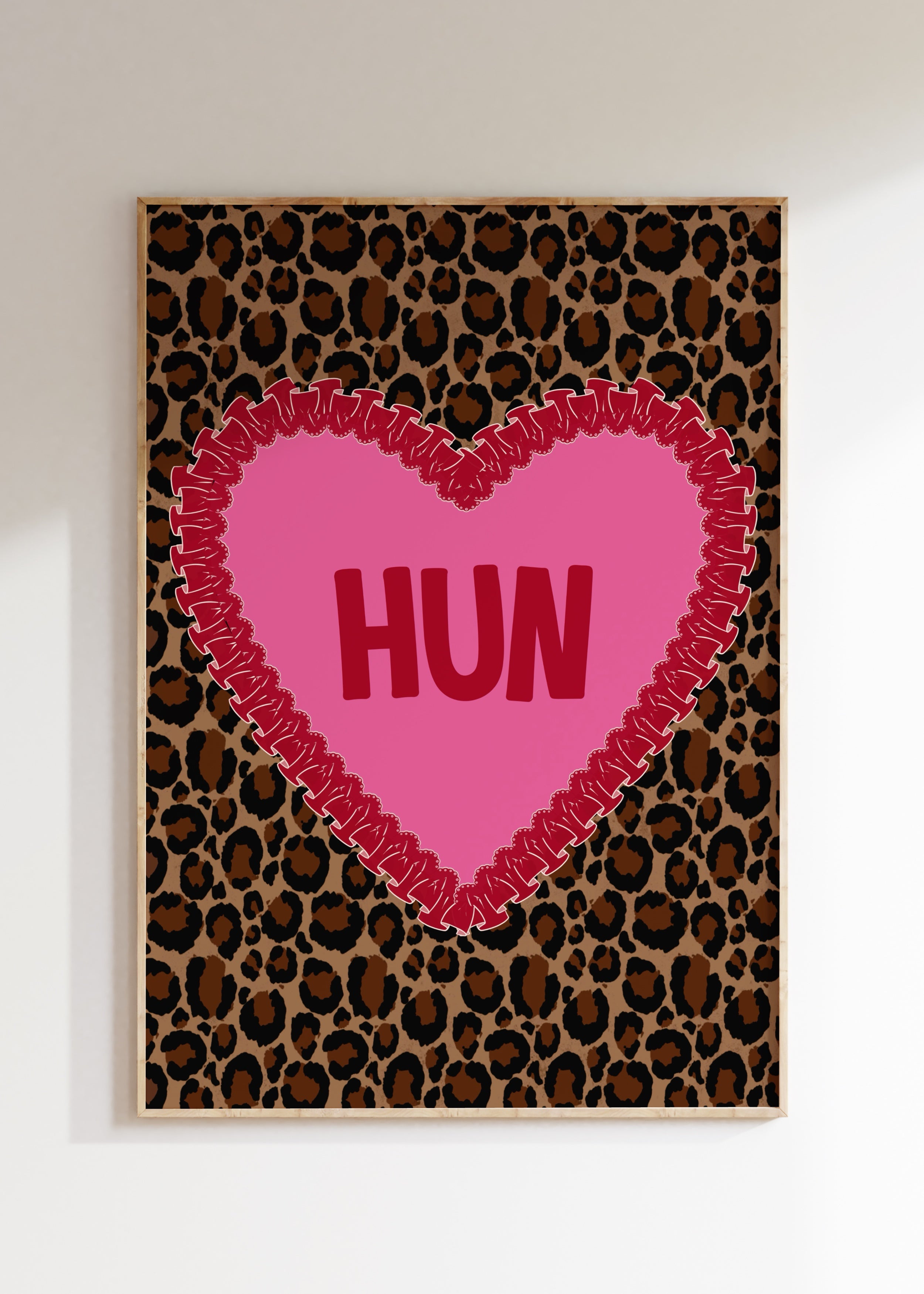 Leopard Hun Art Print