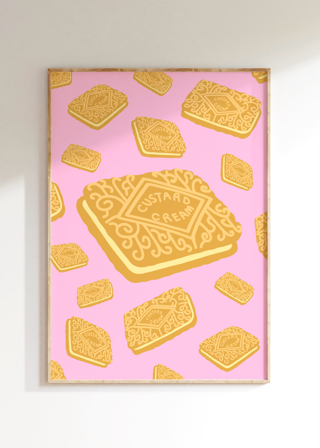 Custard Cream Biscuit Art Print