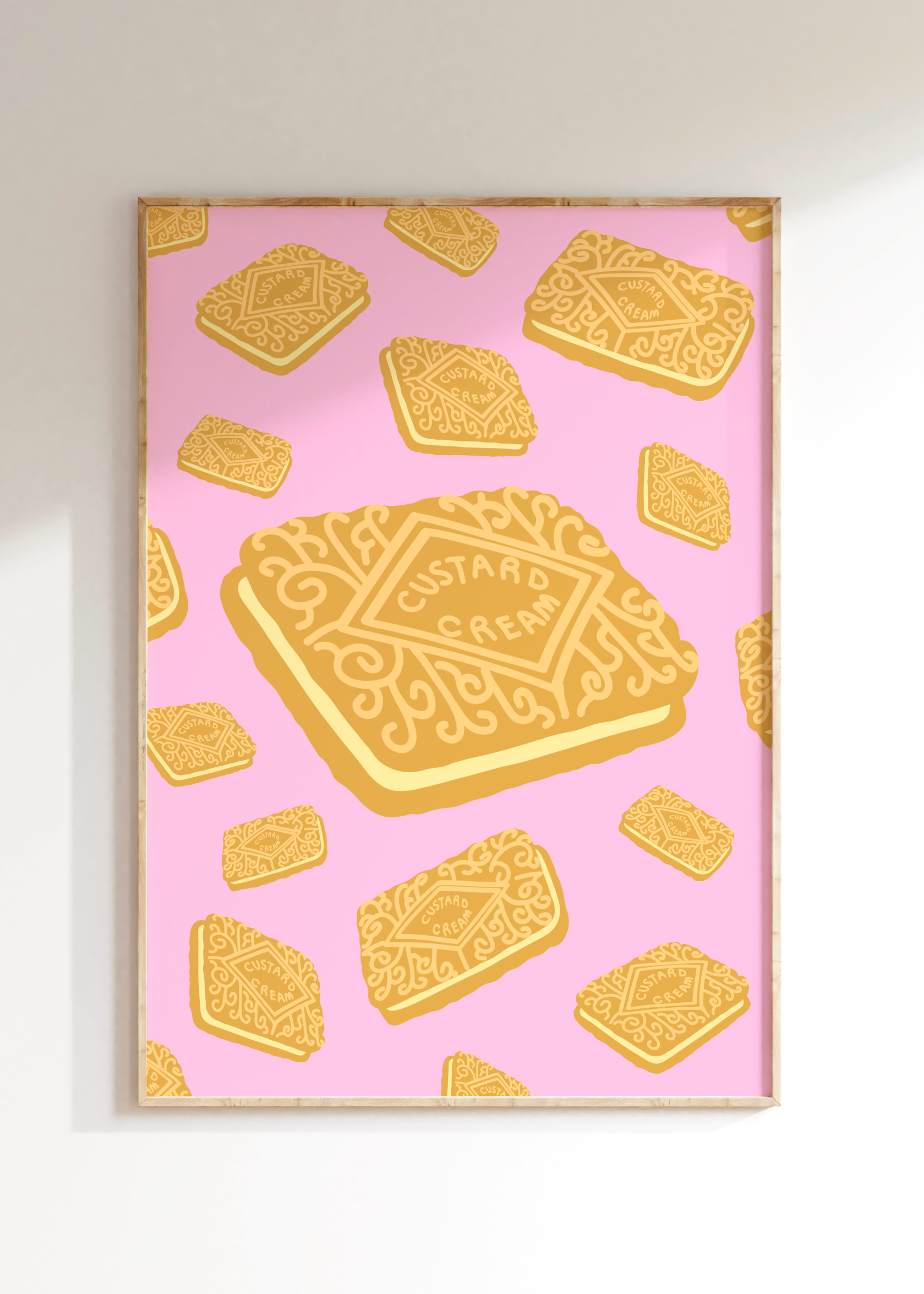 Custard Cream Biscuit Art Print