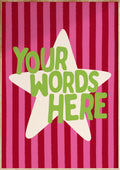 Striped Star Custom Art Print