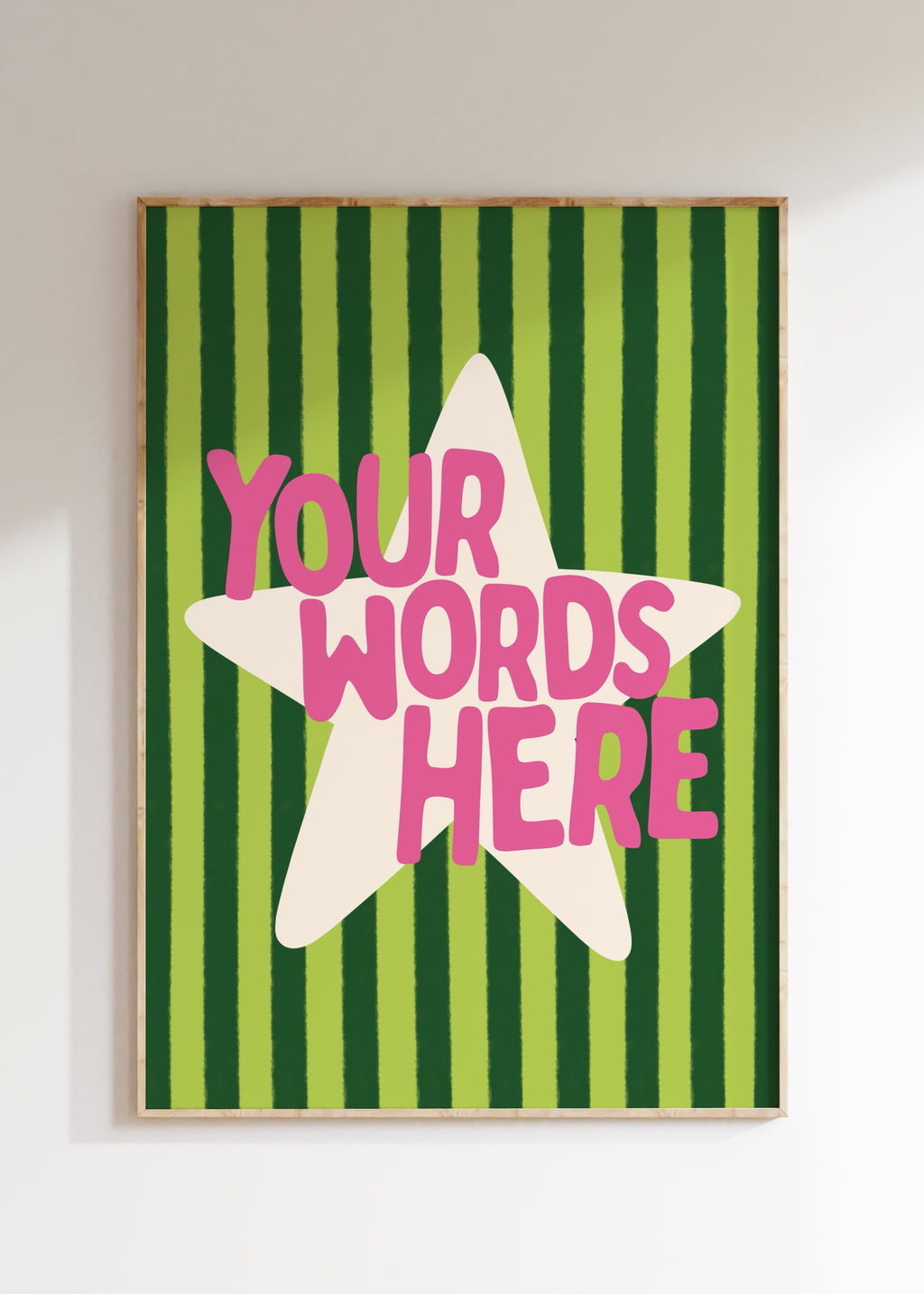 Striped Star Custom Art Print
