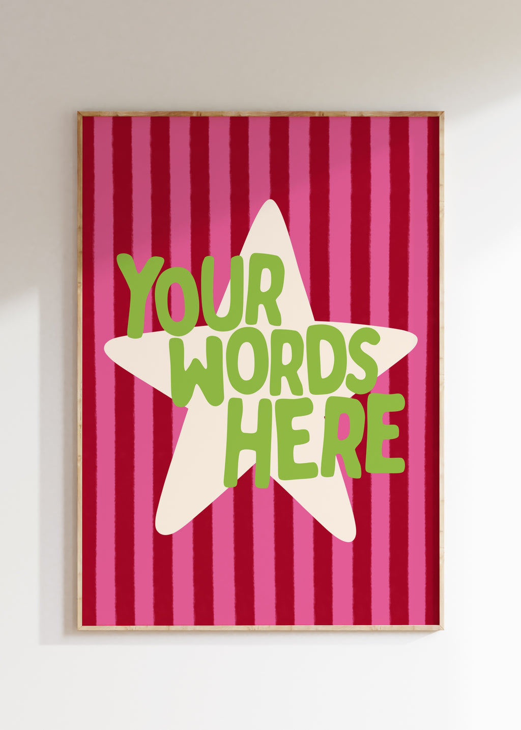 Striped Star Custom Art Print