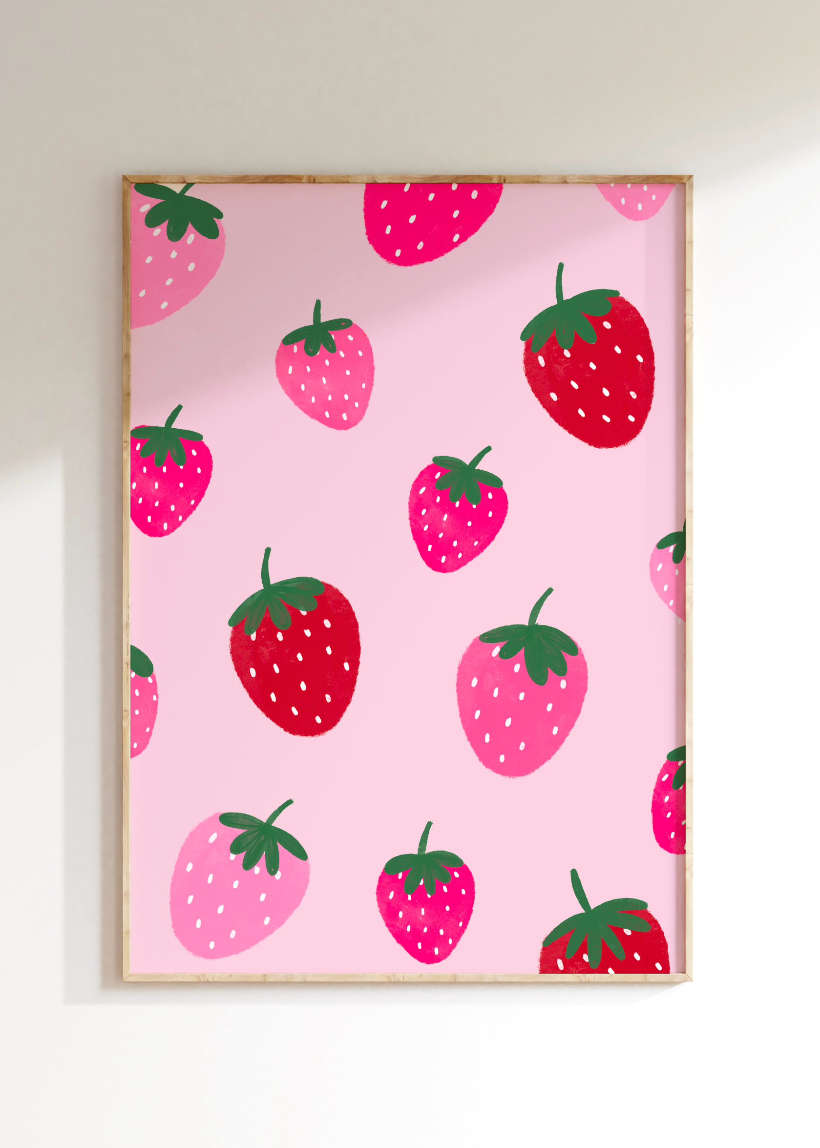 Cute Strawberry Art Print
