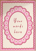 Custom Scalloped Art Print