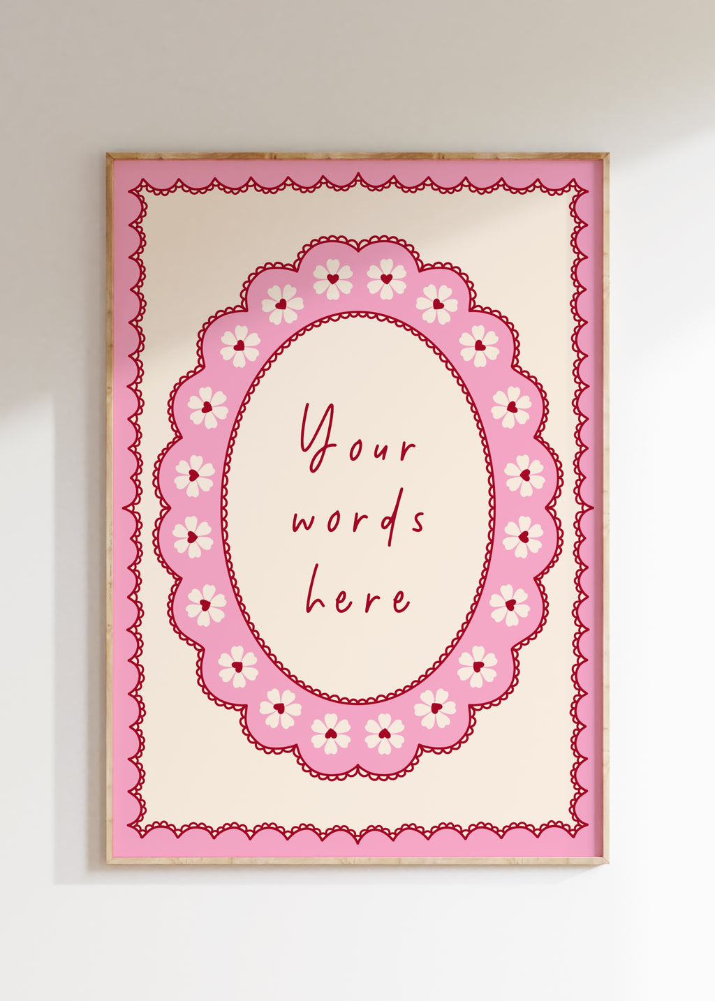Custom Scalloped Art Print