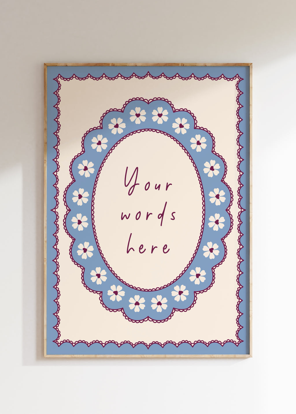 Custom Scalloped Art Print