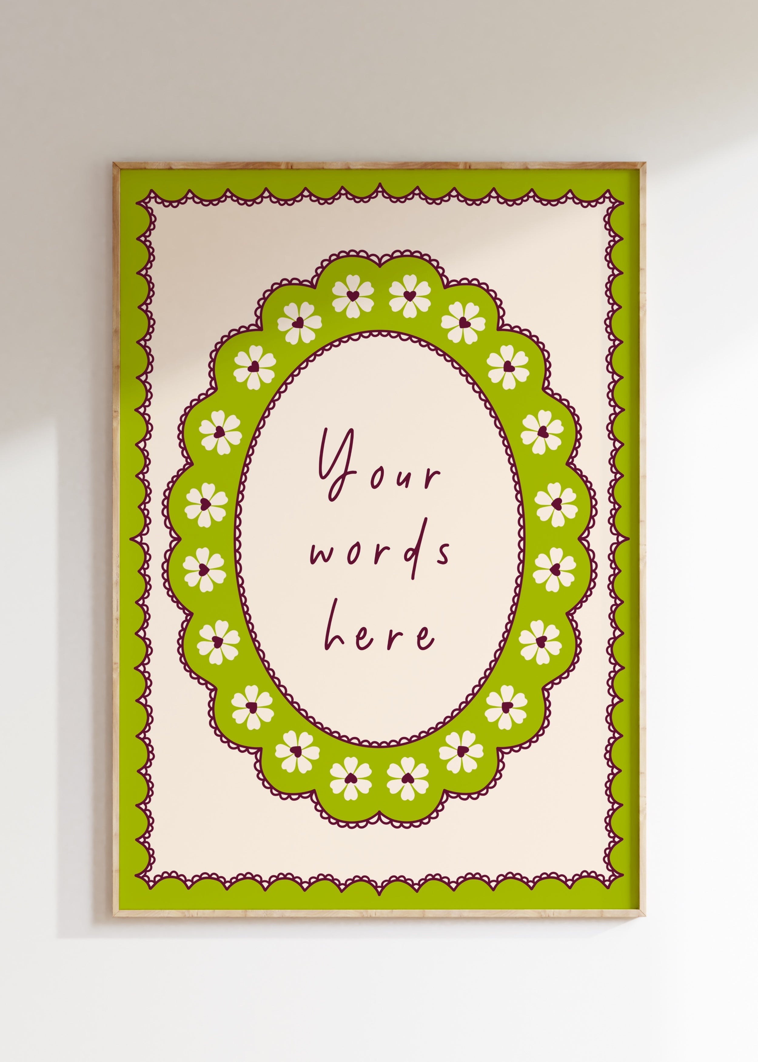 Custom Scalloped Art Print