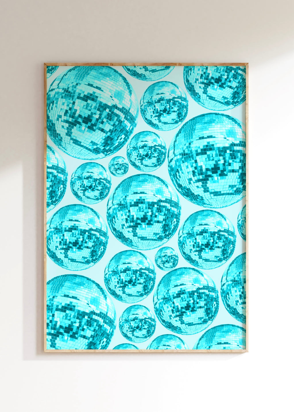 Disco Ball Pattern Art Print