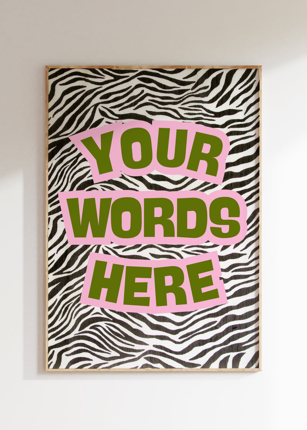 Custom Zebra Art Print