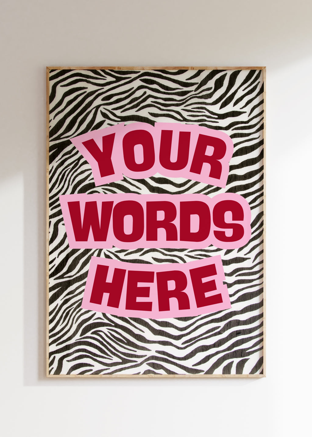 Custom Zebra Art Print