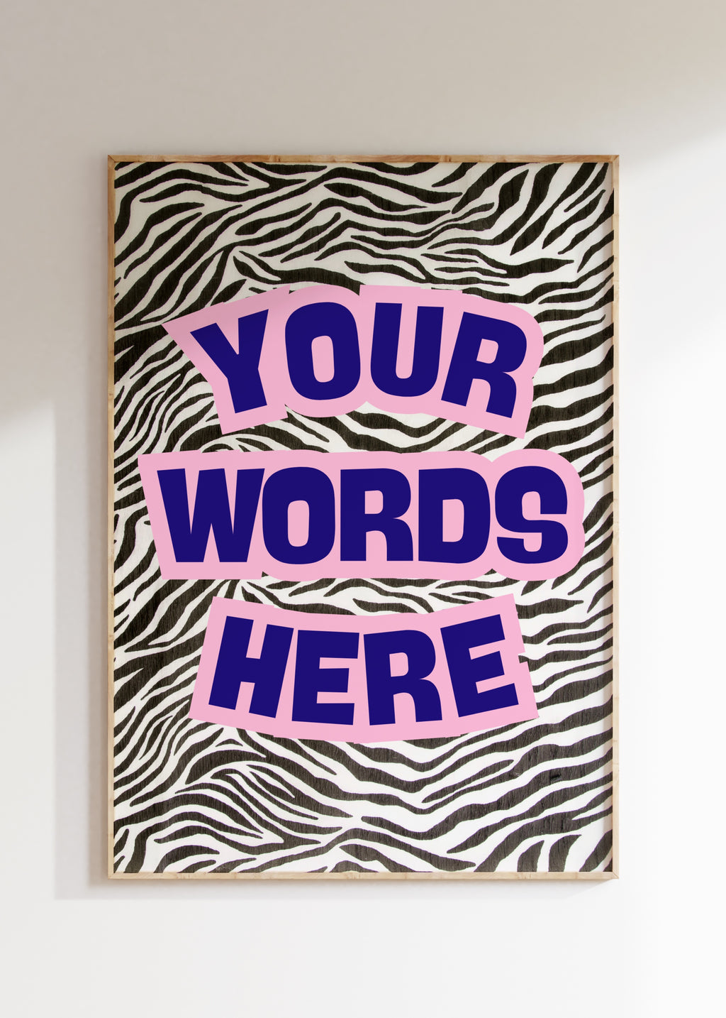 Custom Zebra Art Print