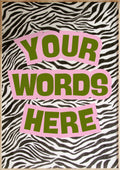 Custom Zebra Art Print
