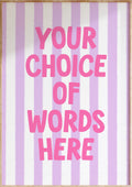 Custom Striped Art Print