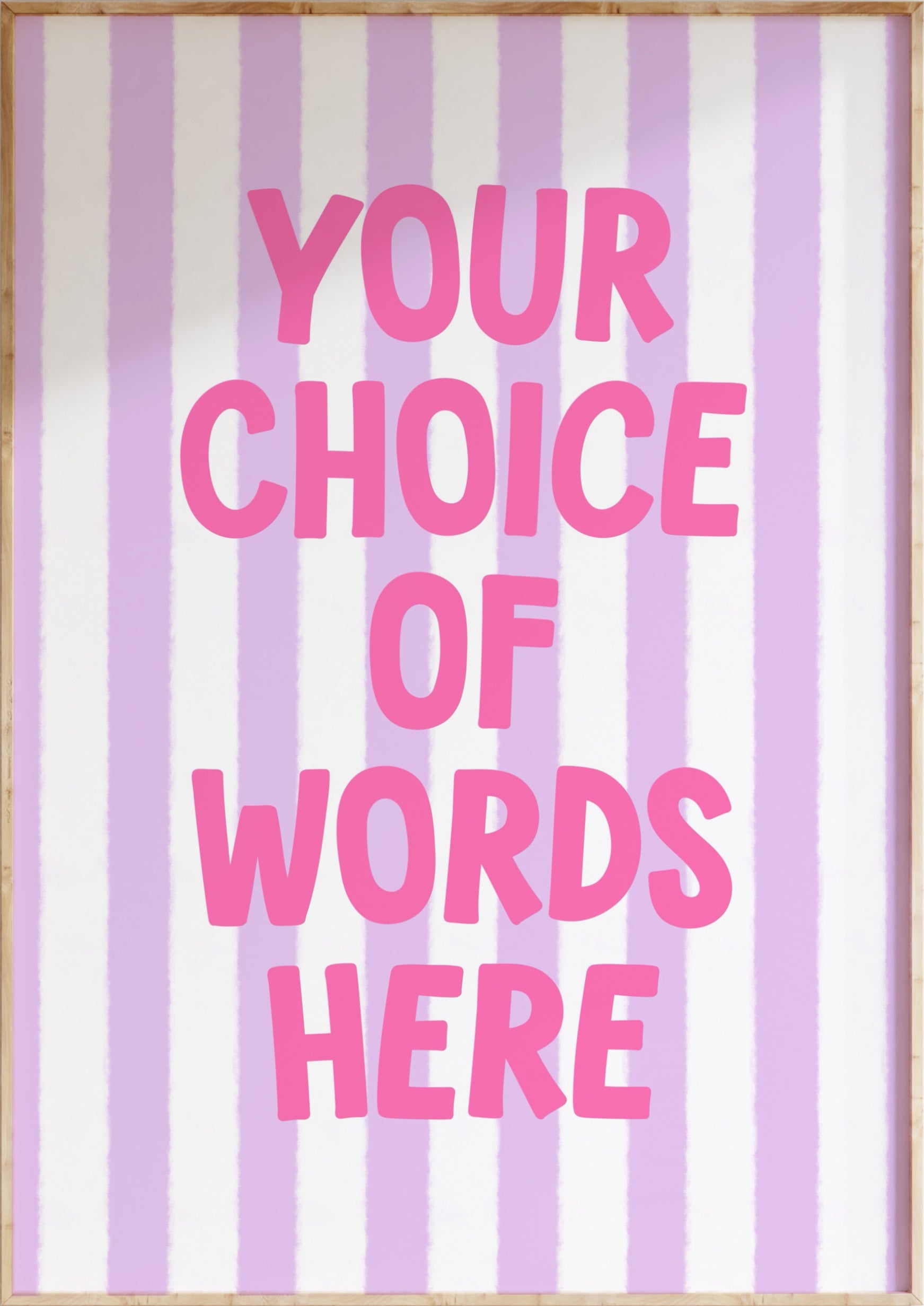Custom Striped Art Print