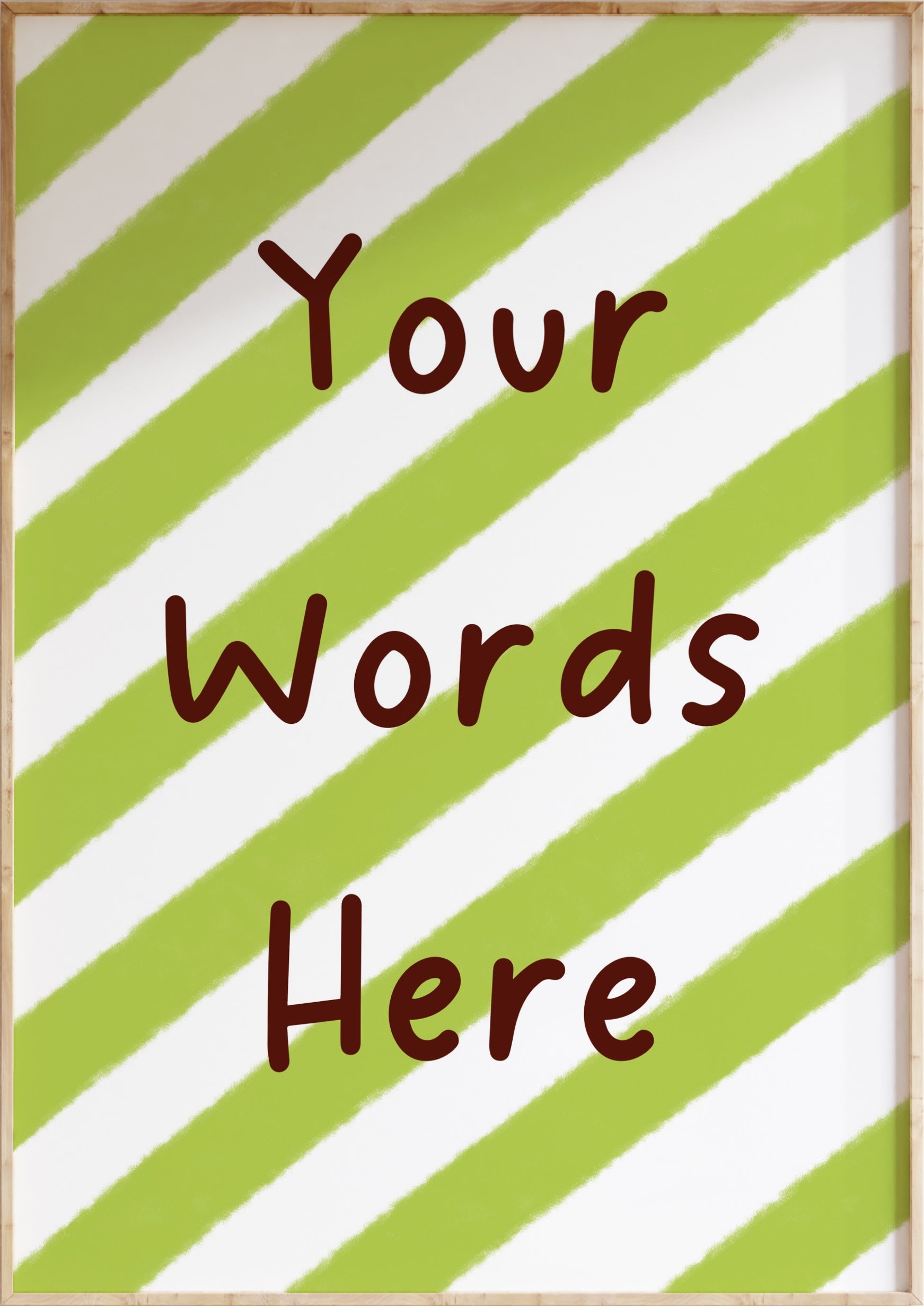 Custom Striped Art Print