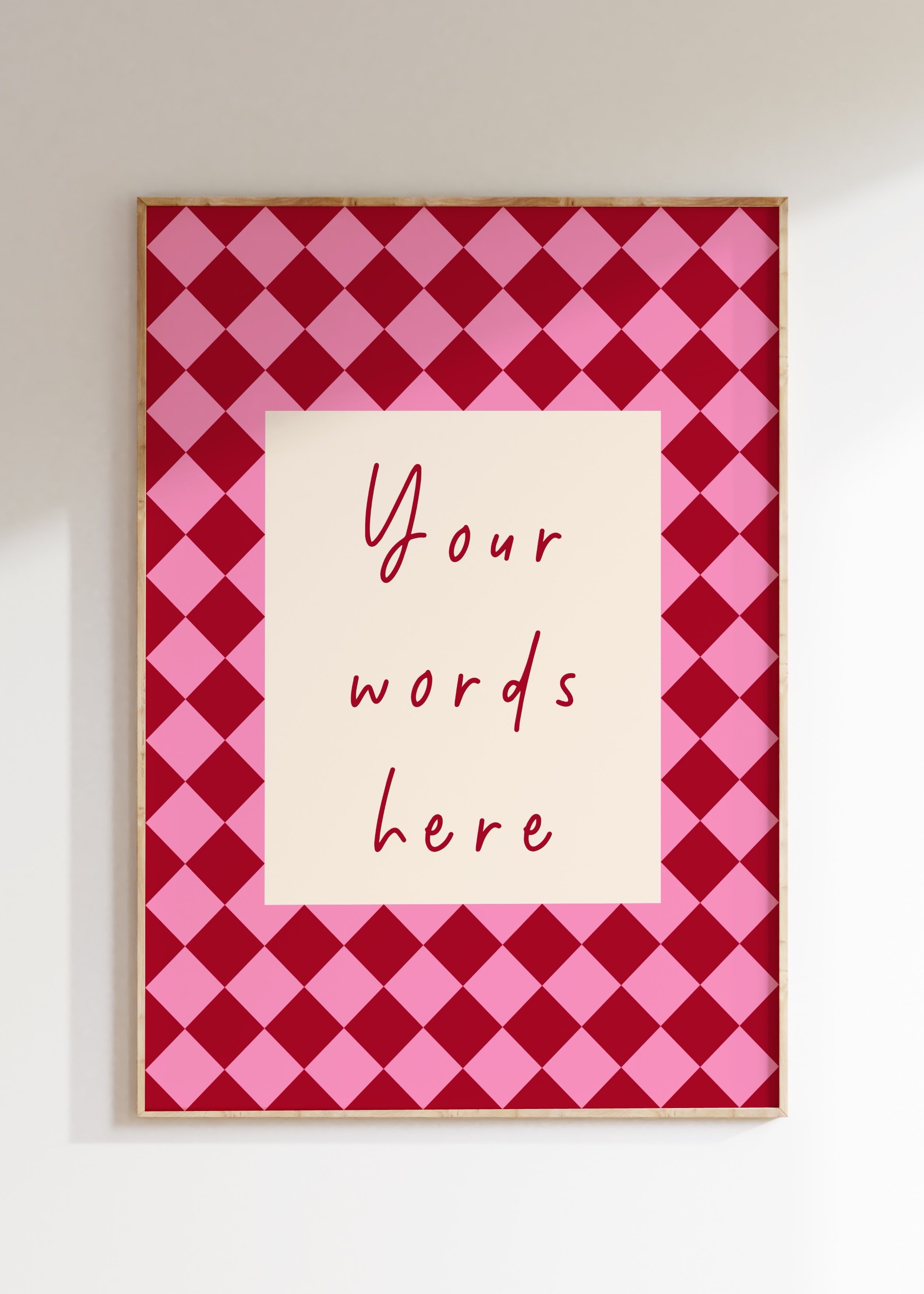 Custom Checkered Art Print