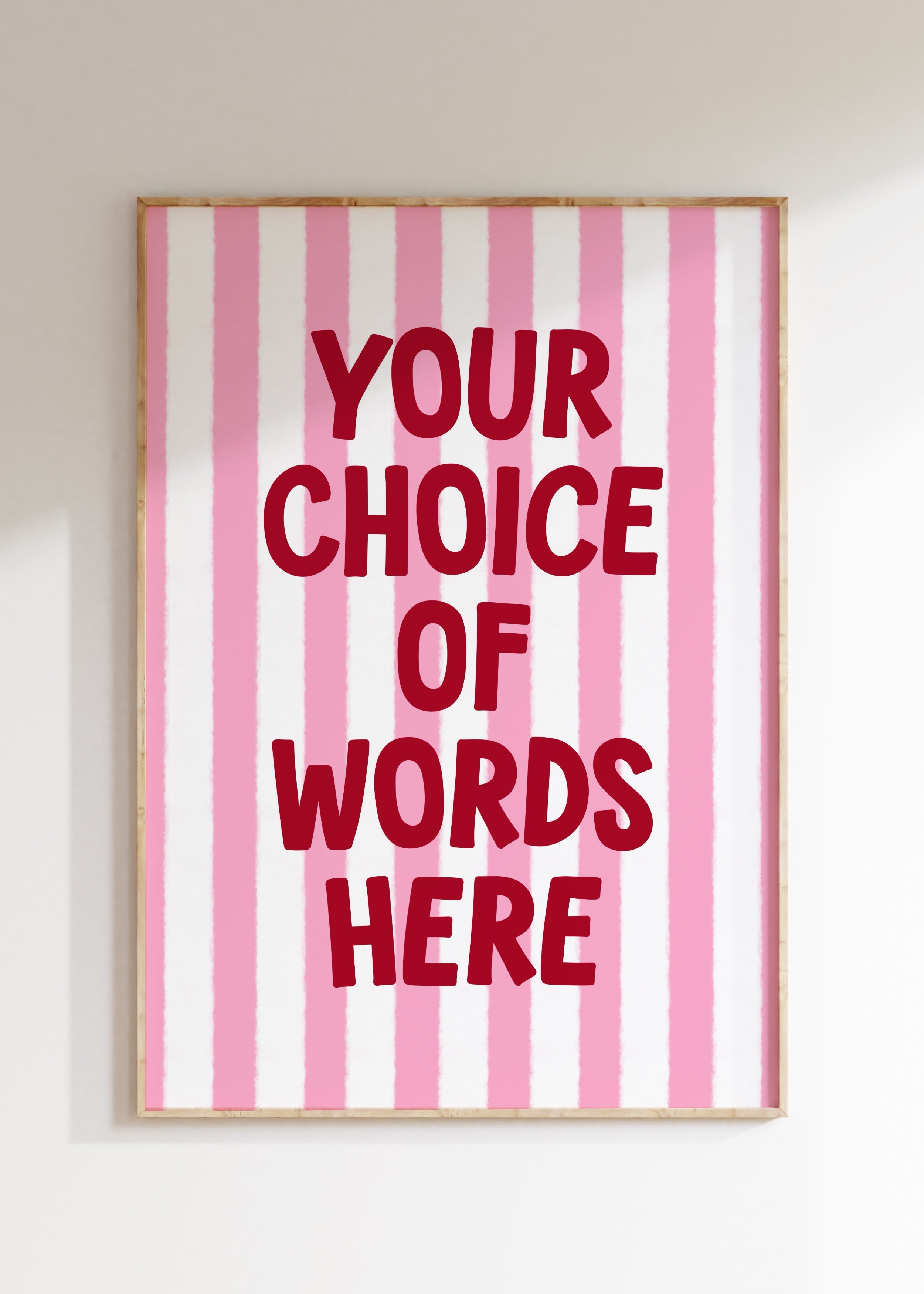 Custom Striped Art Print