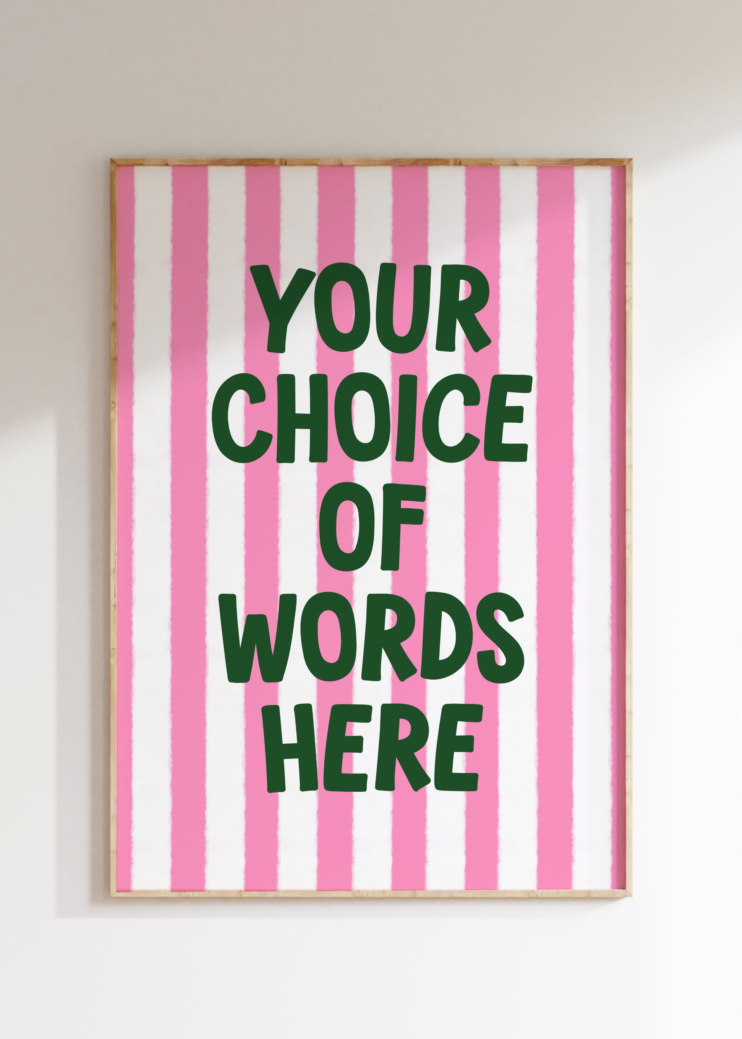 Custom Striped Art Print