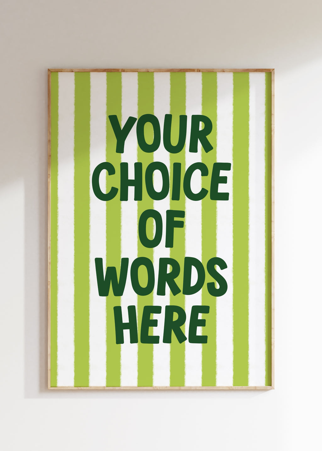 Custom Striped Art Print