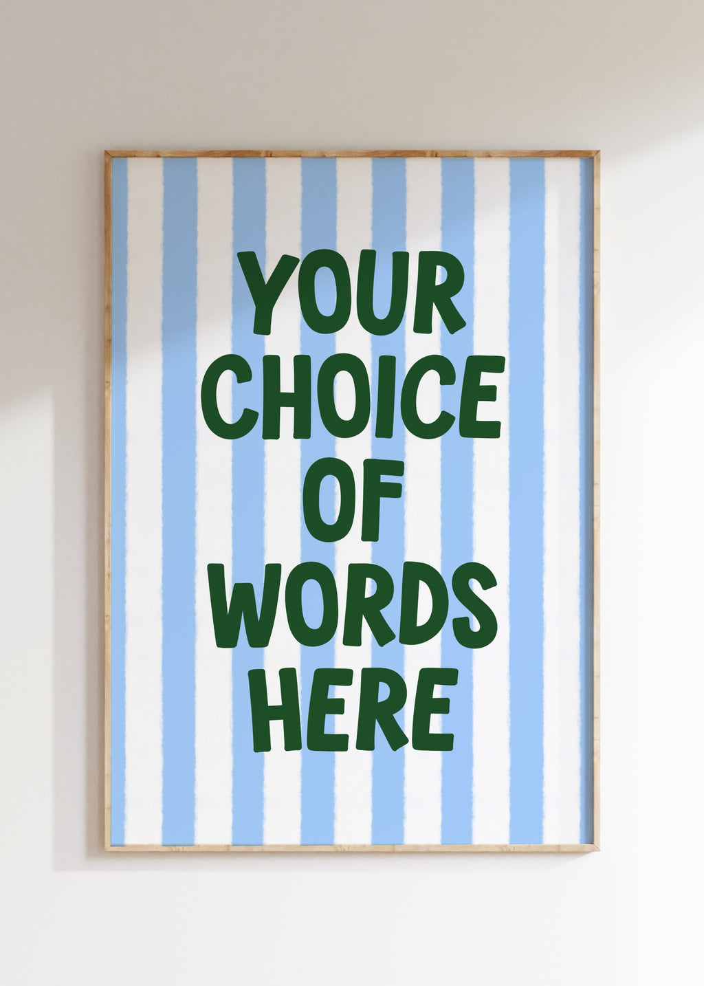 Custom Striped Art Print