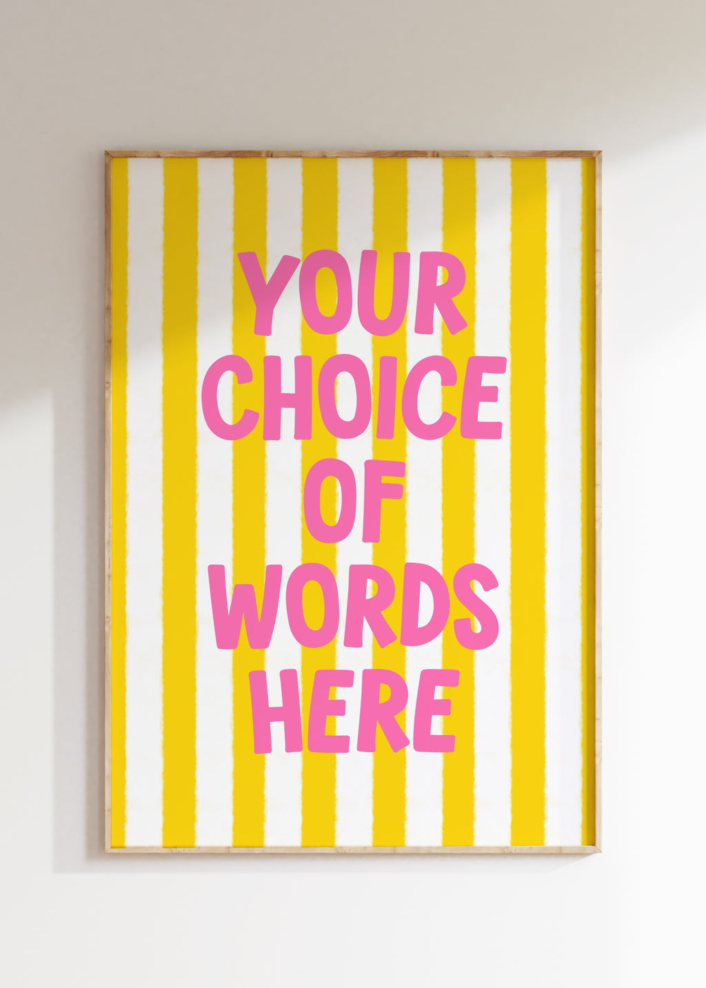 Custom Striped Art Print