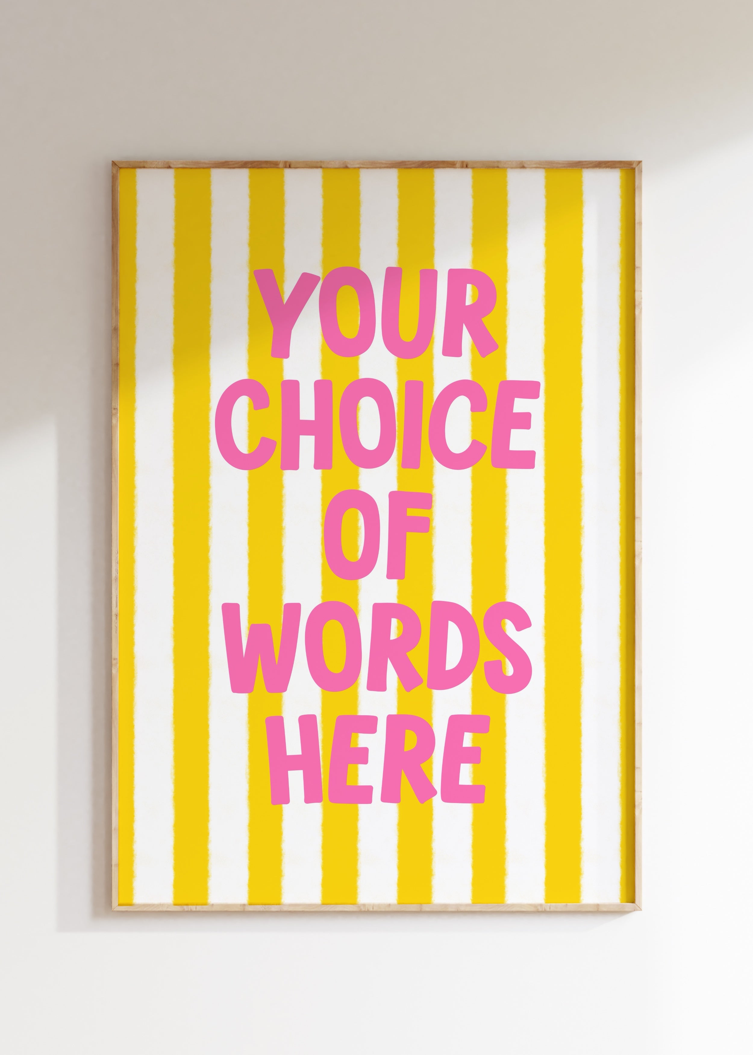 Custom Striped Art Print