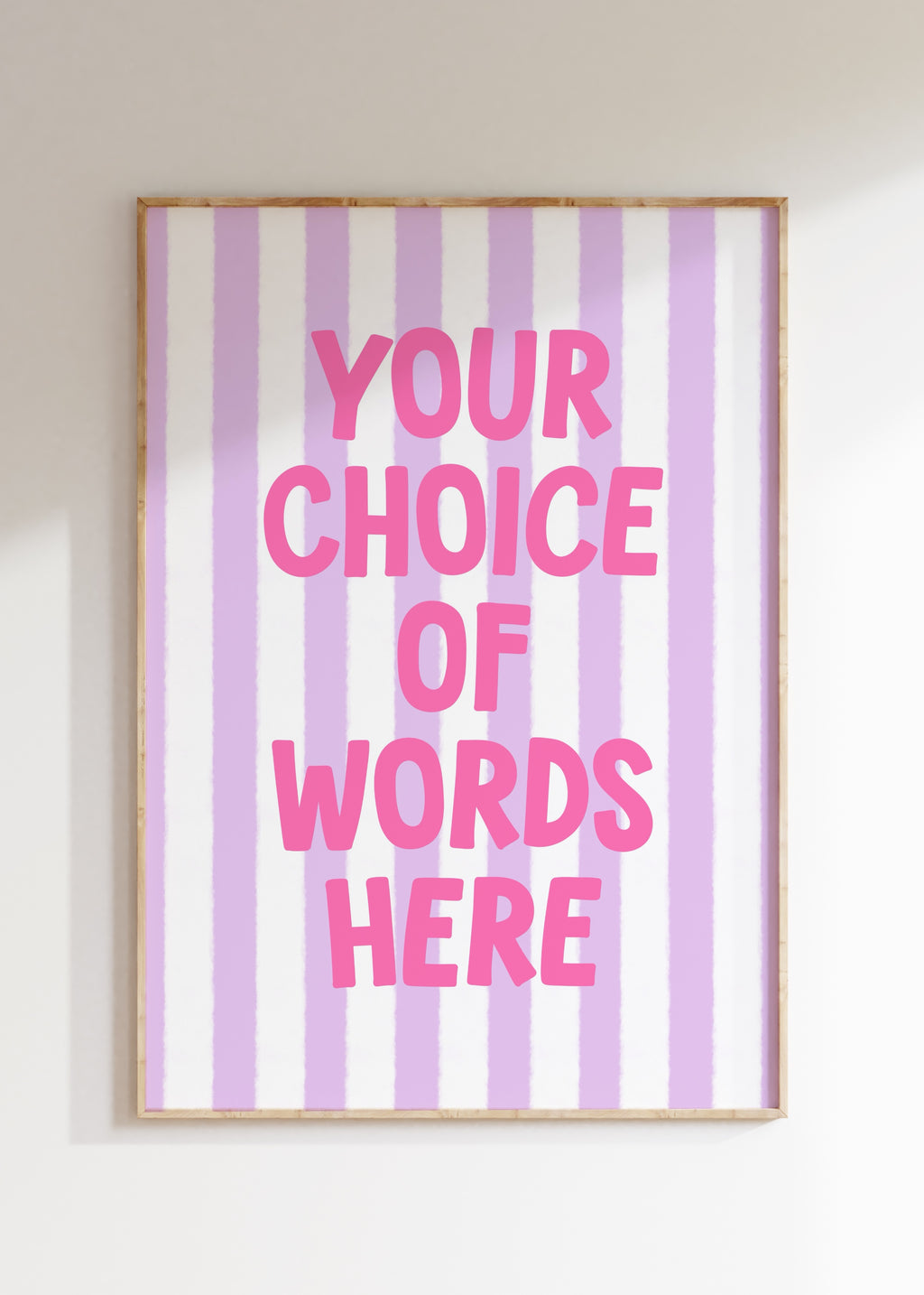 Custom Striped Art Print