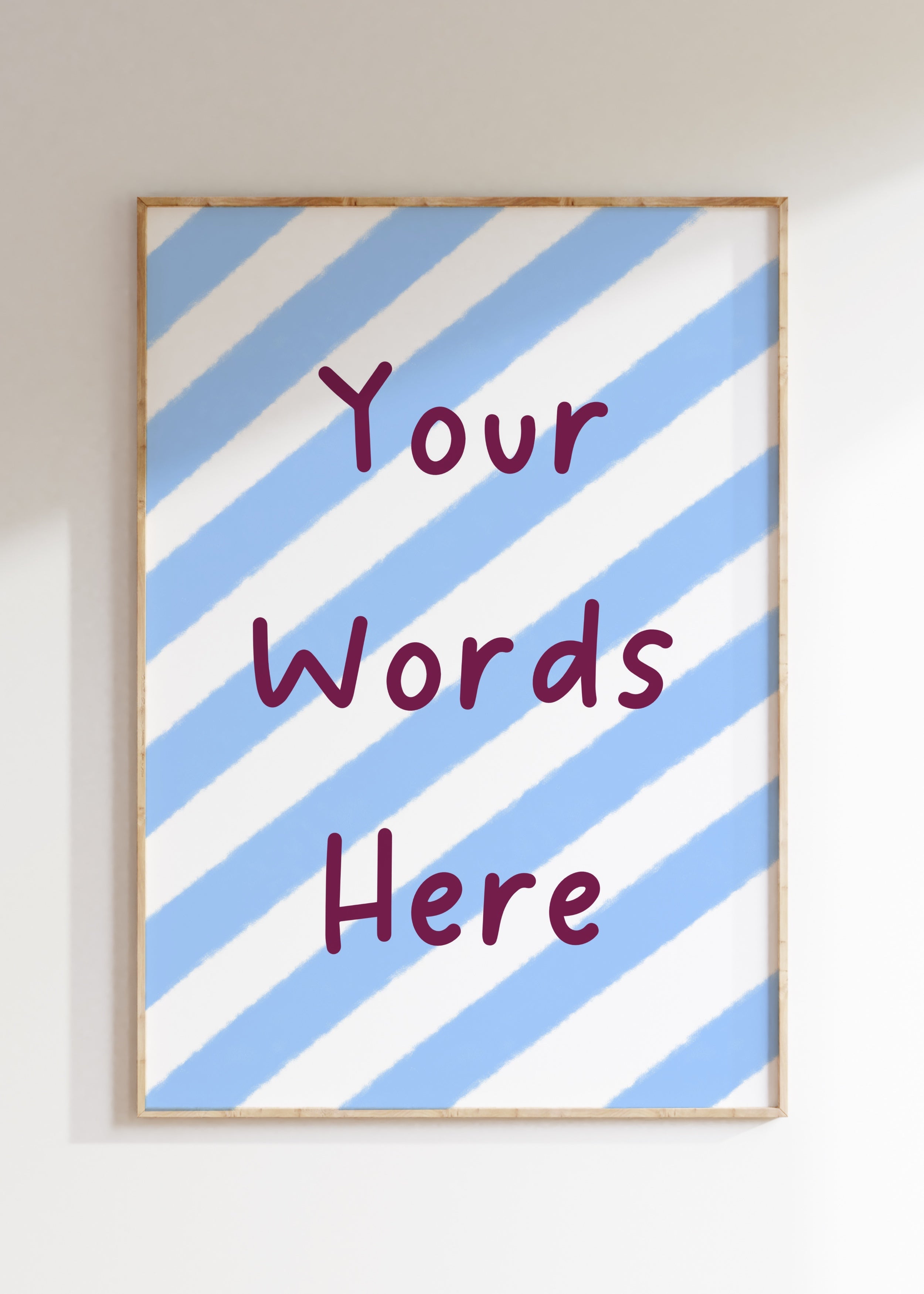 Custom Striped Art Print