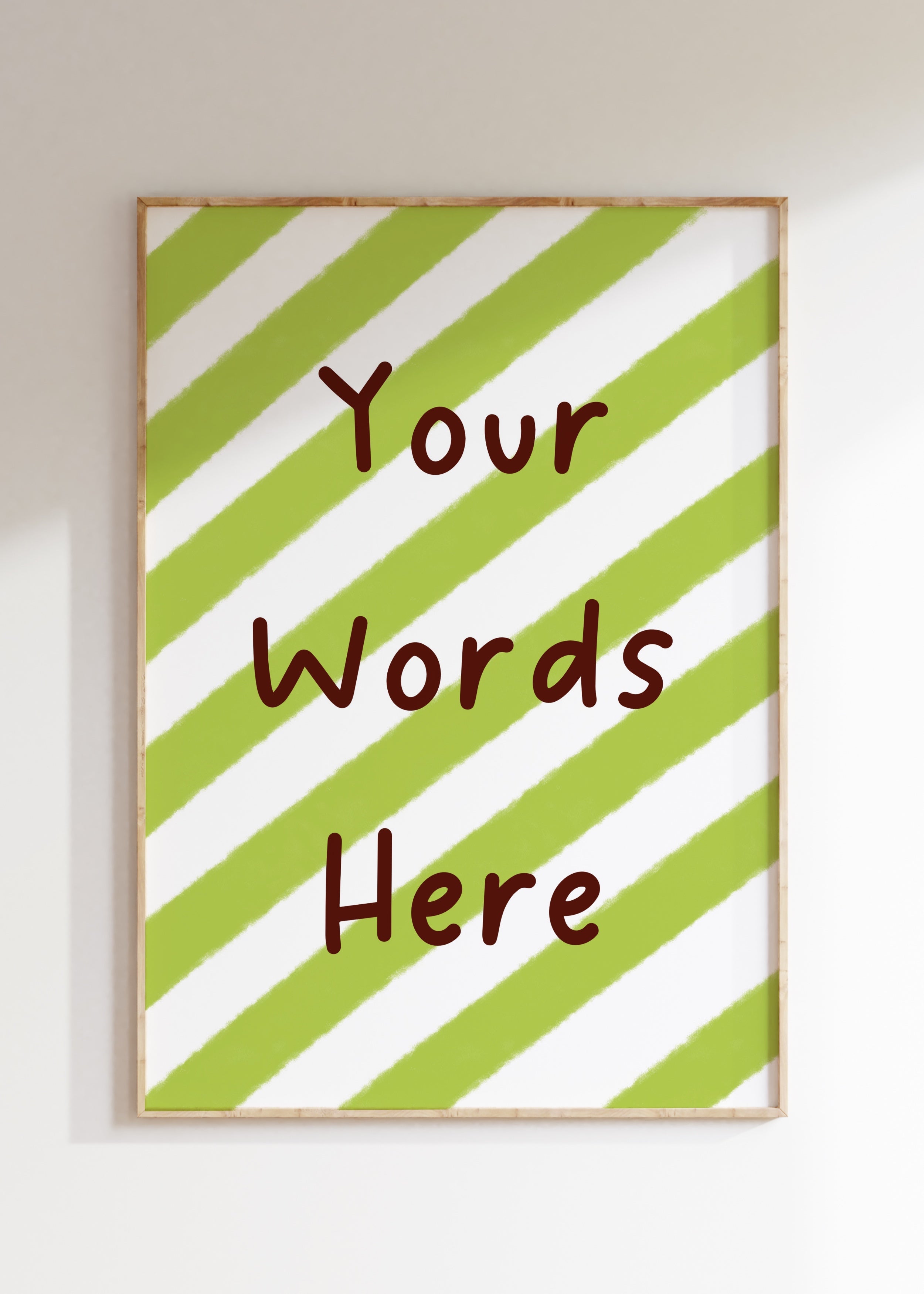 Custom Striped Art Print