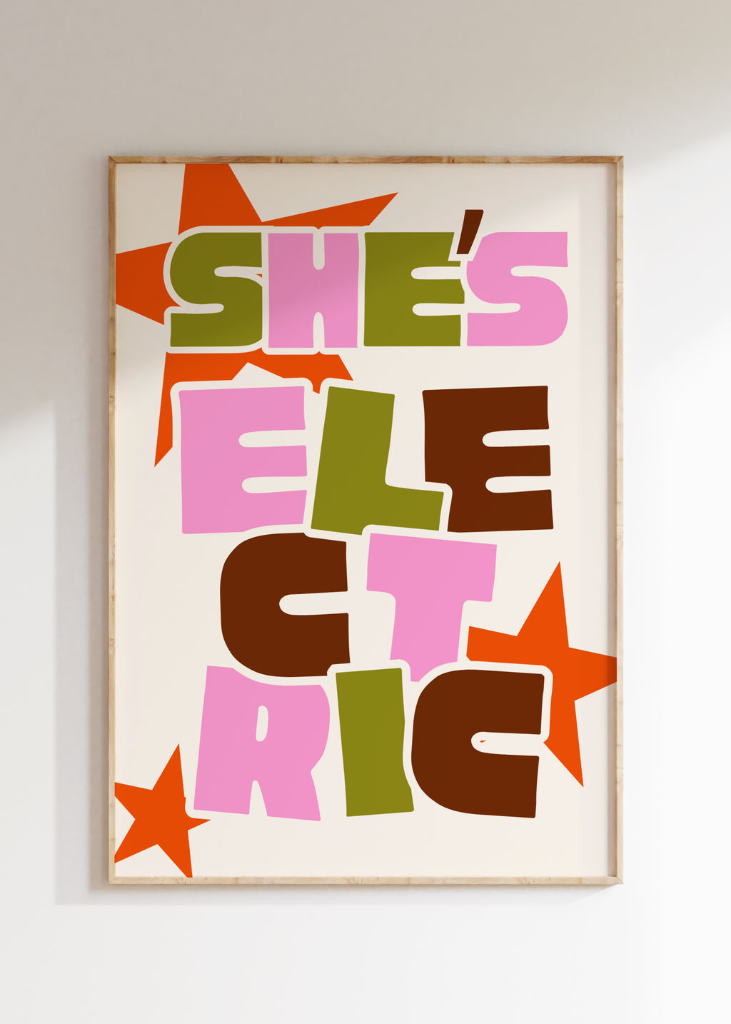 She's Electric Art Print