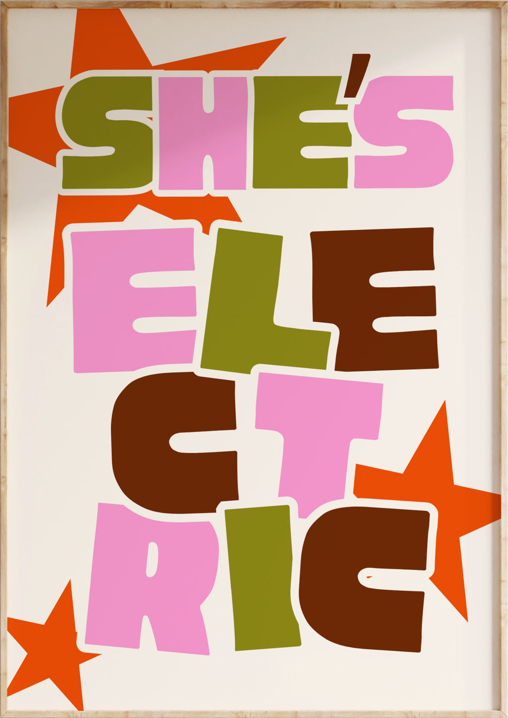 She's Electric Art Print