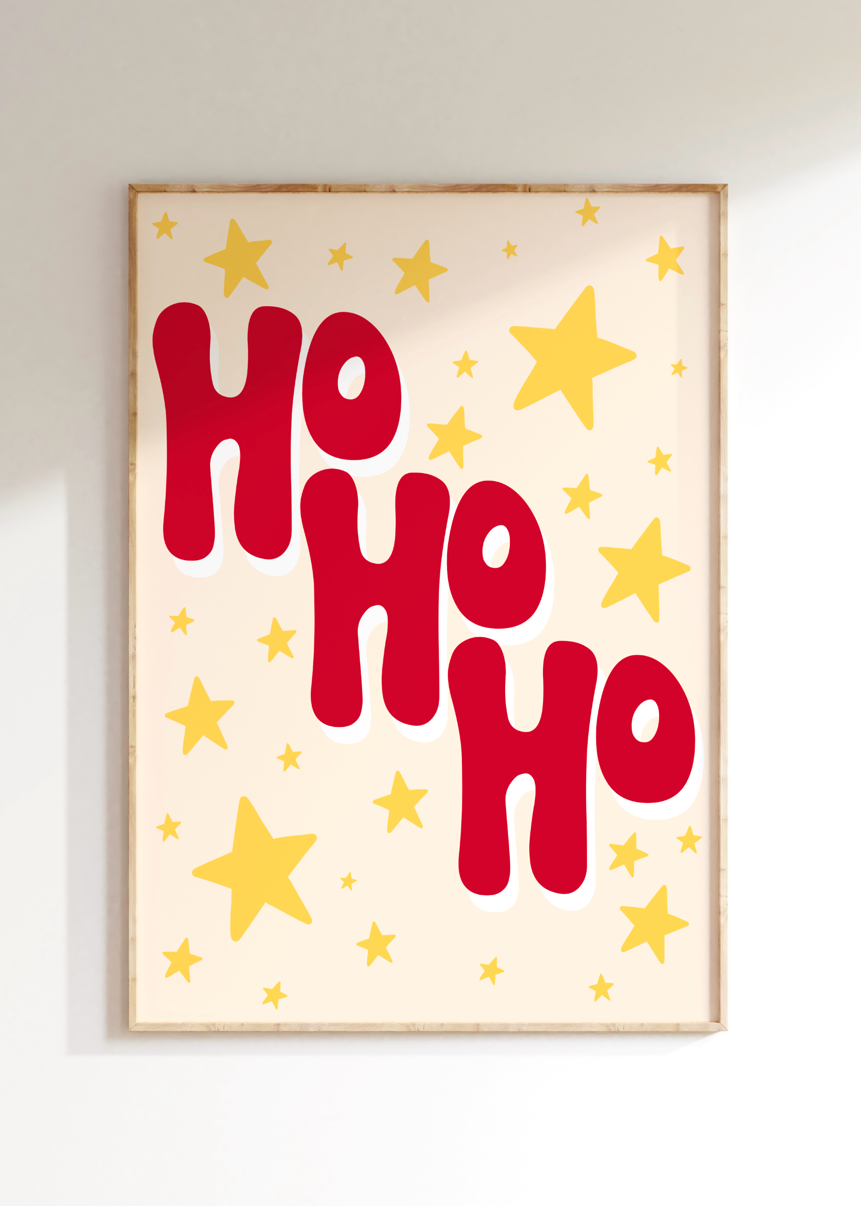 Ho Ho Ho Christmas Art Print