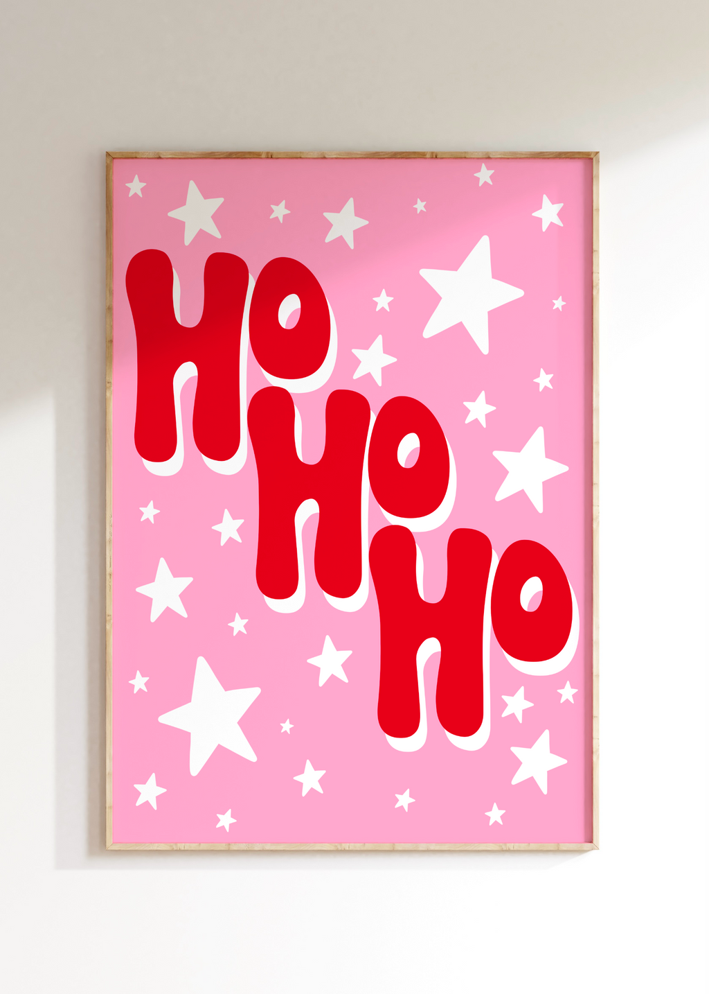 Ho Ho Ho Christmas Art Print