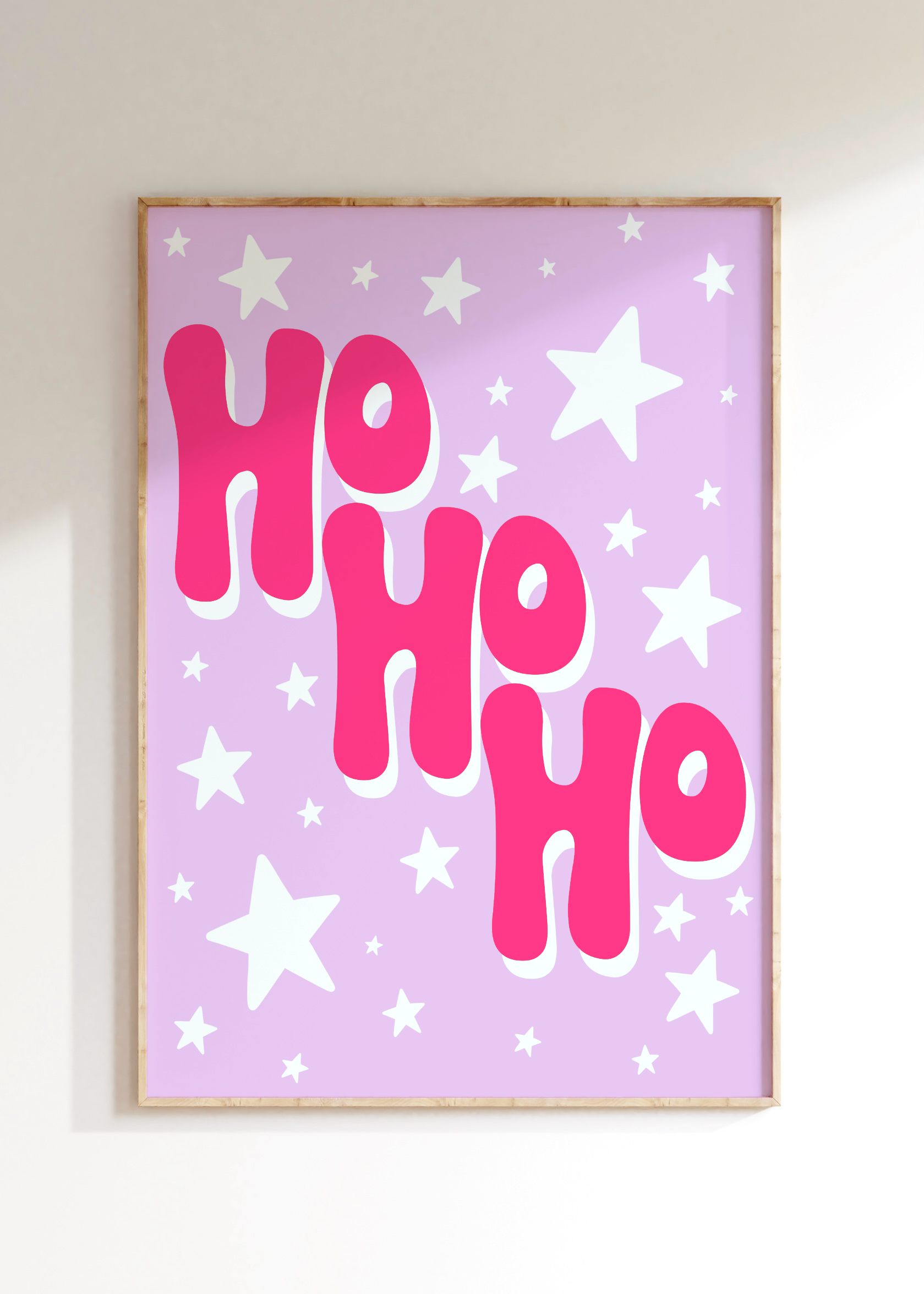 Ho Ho Ho Christmas Art Print