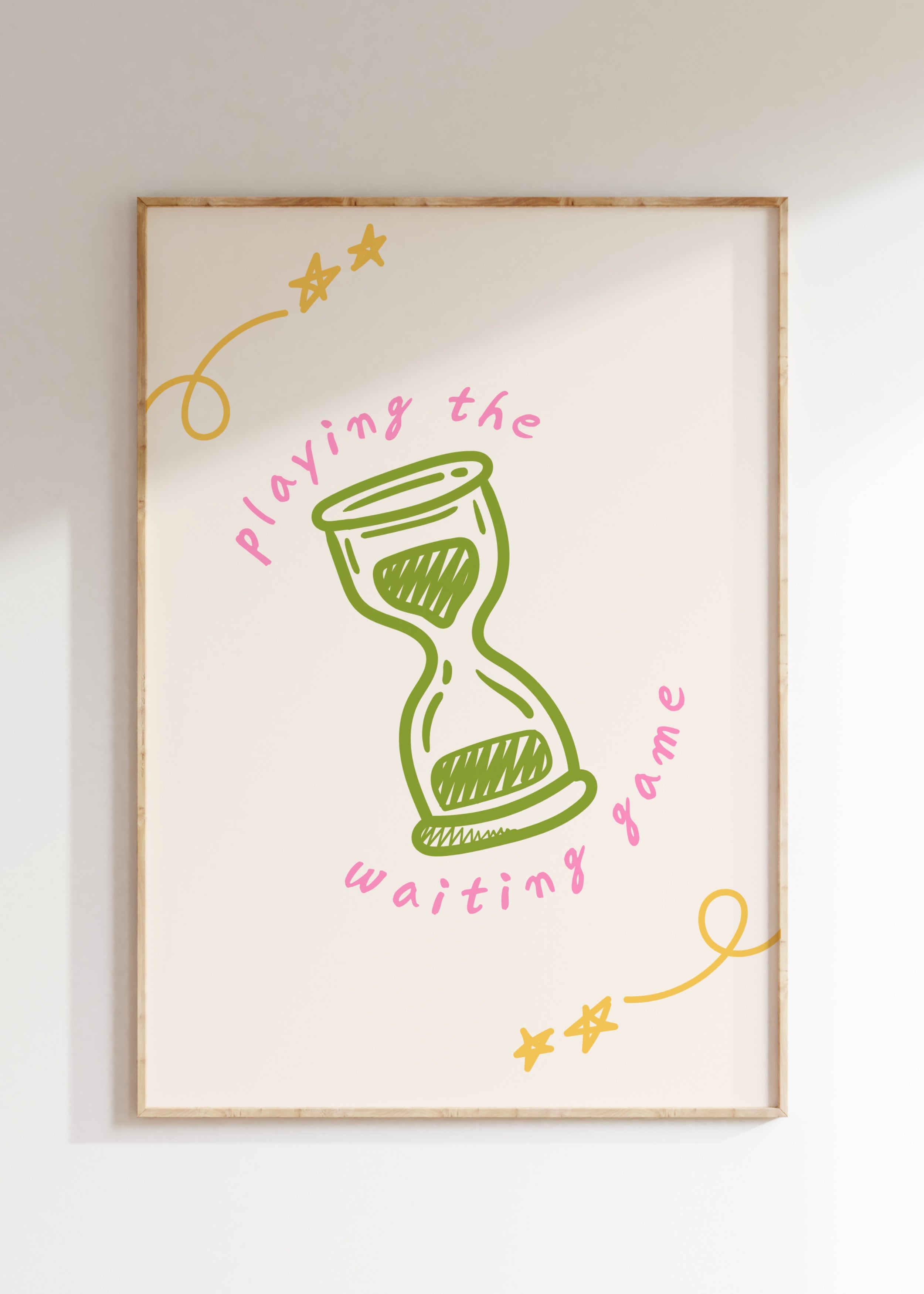 Playing The Waiting Game Art Print