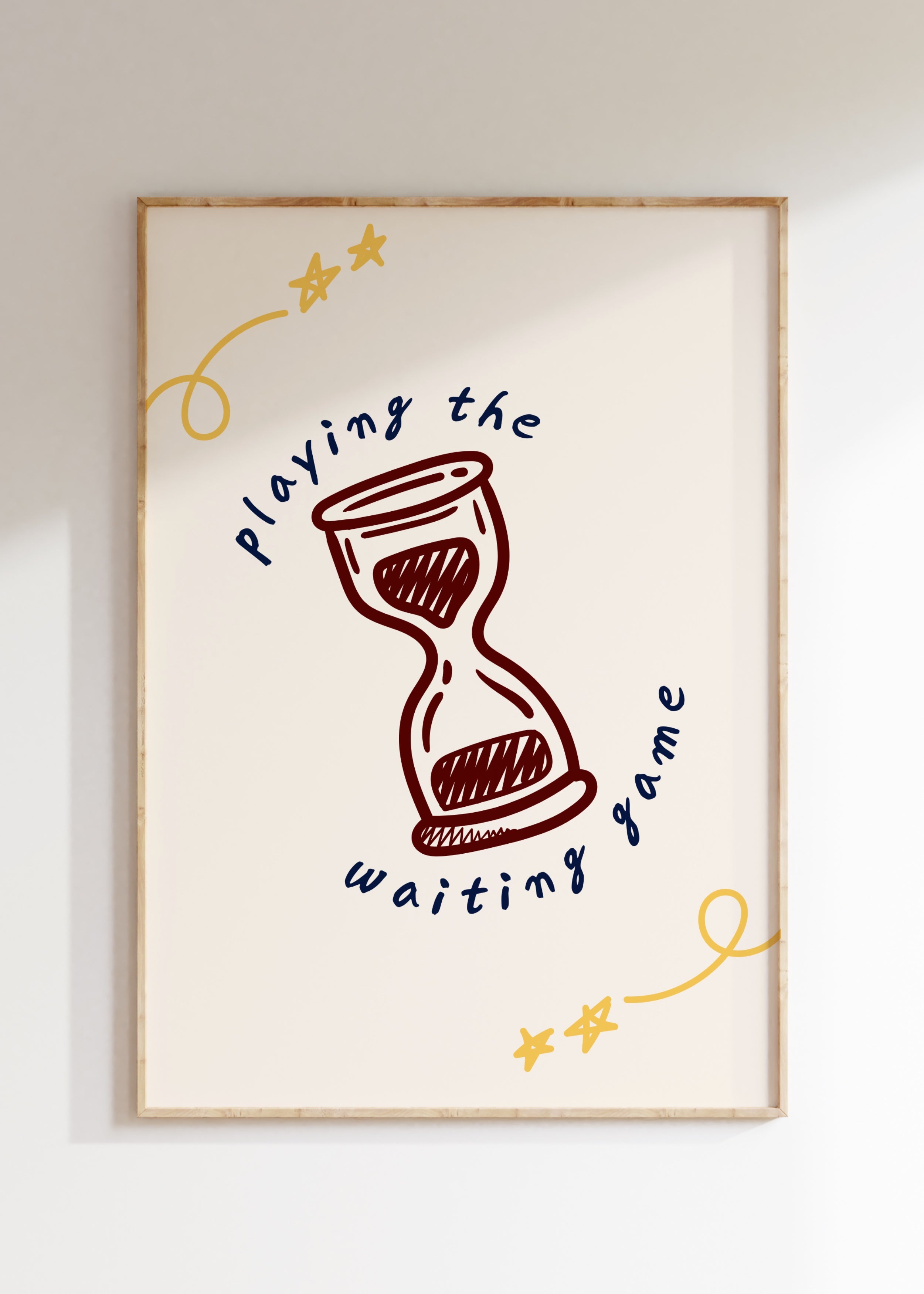 Playing The Waiting Game Art Print