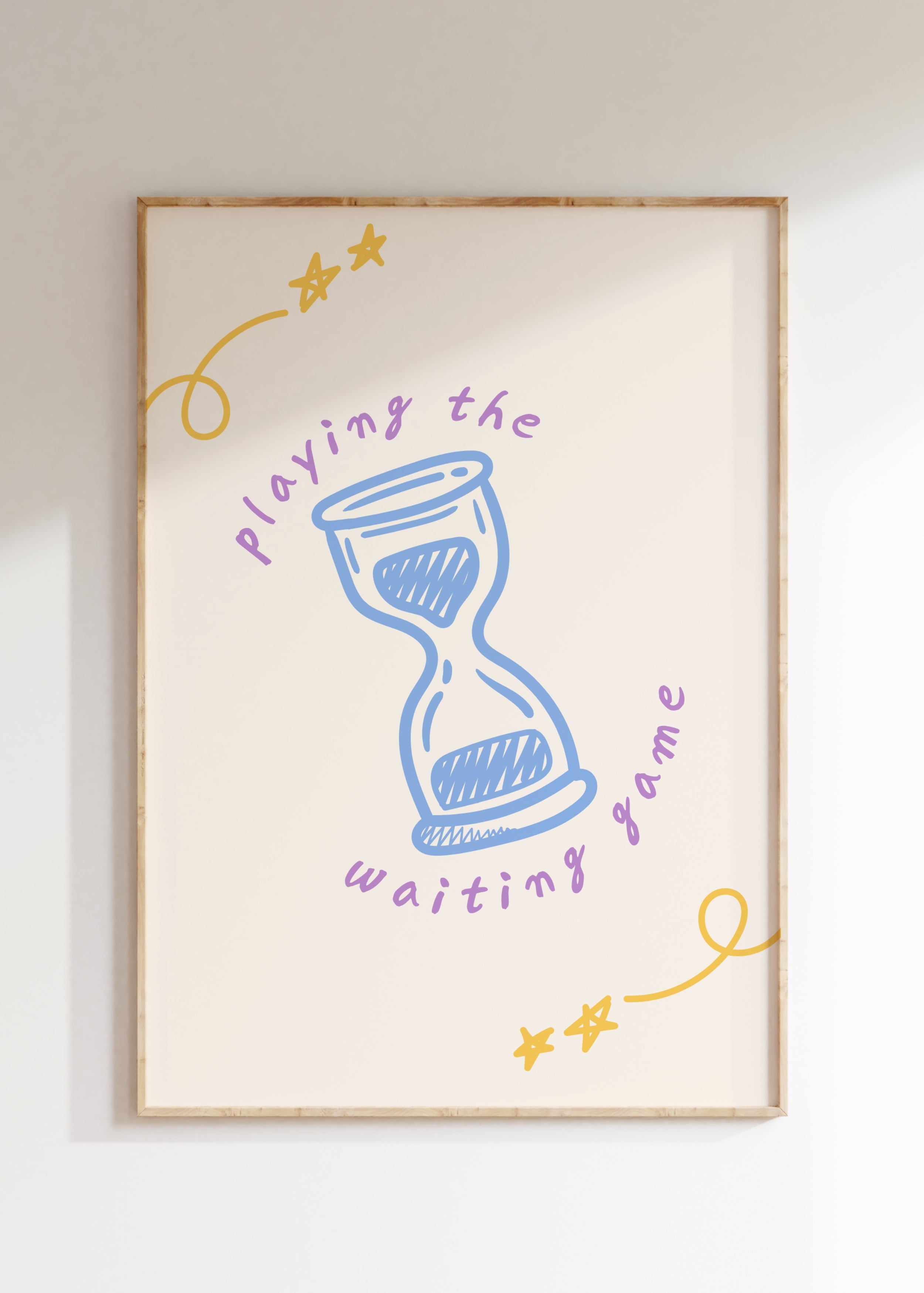 Playing The Waiting Game Art Print